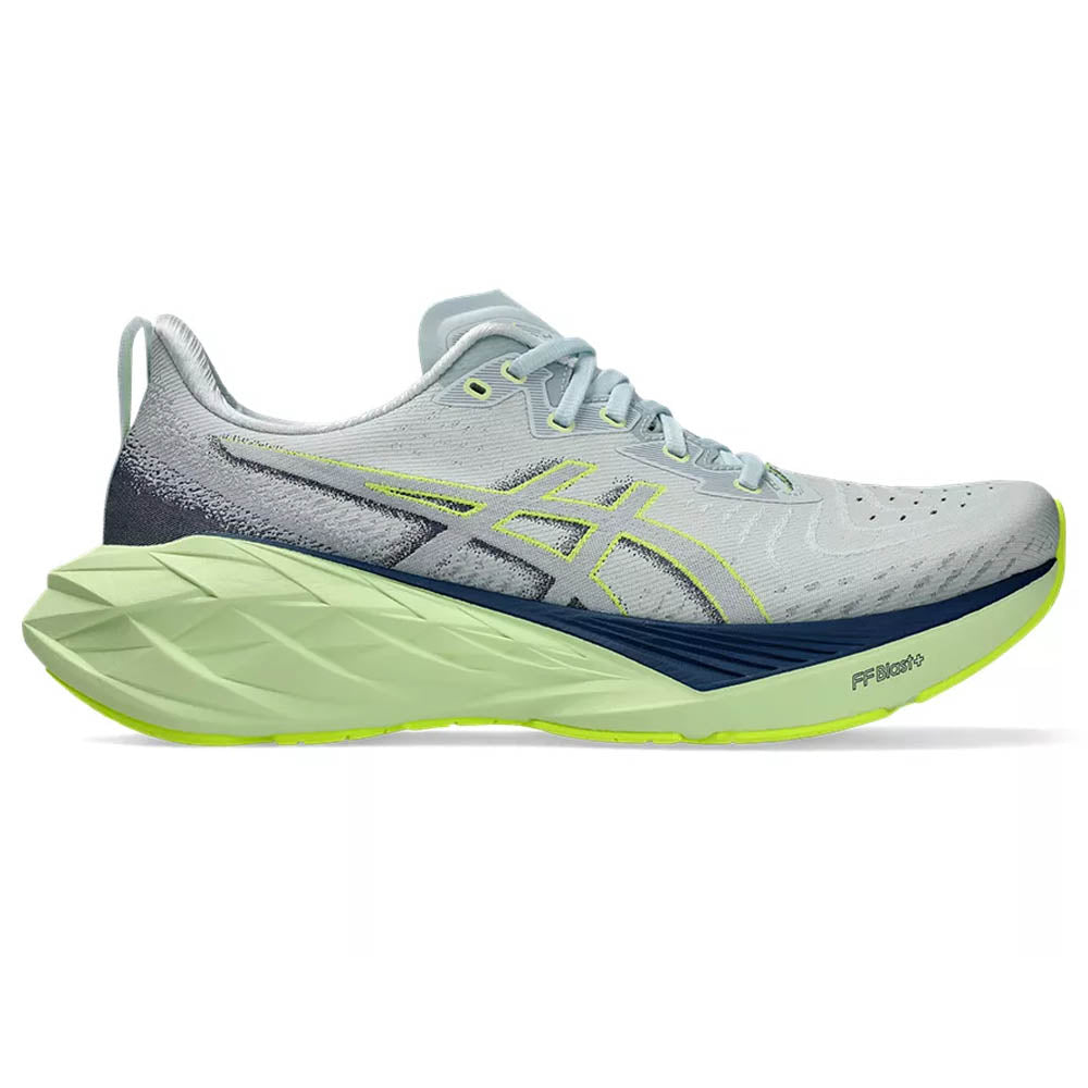ASICS Novablast 4 Running Shoes for Men - Cool Grey/Blue Expanse - Size 11.5 D Medium - Lightweight Cushioned Sneakers for Jogging, Gym Workouts & Daily Wear