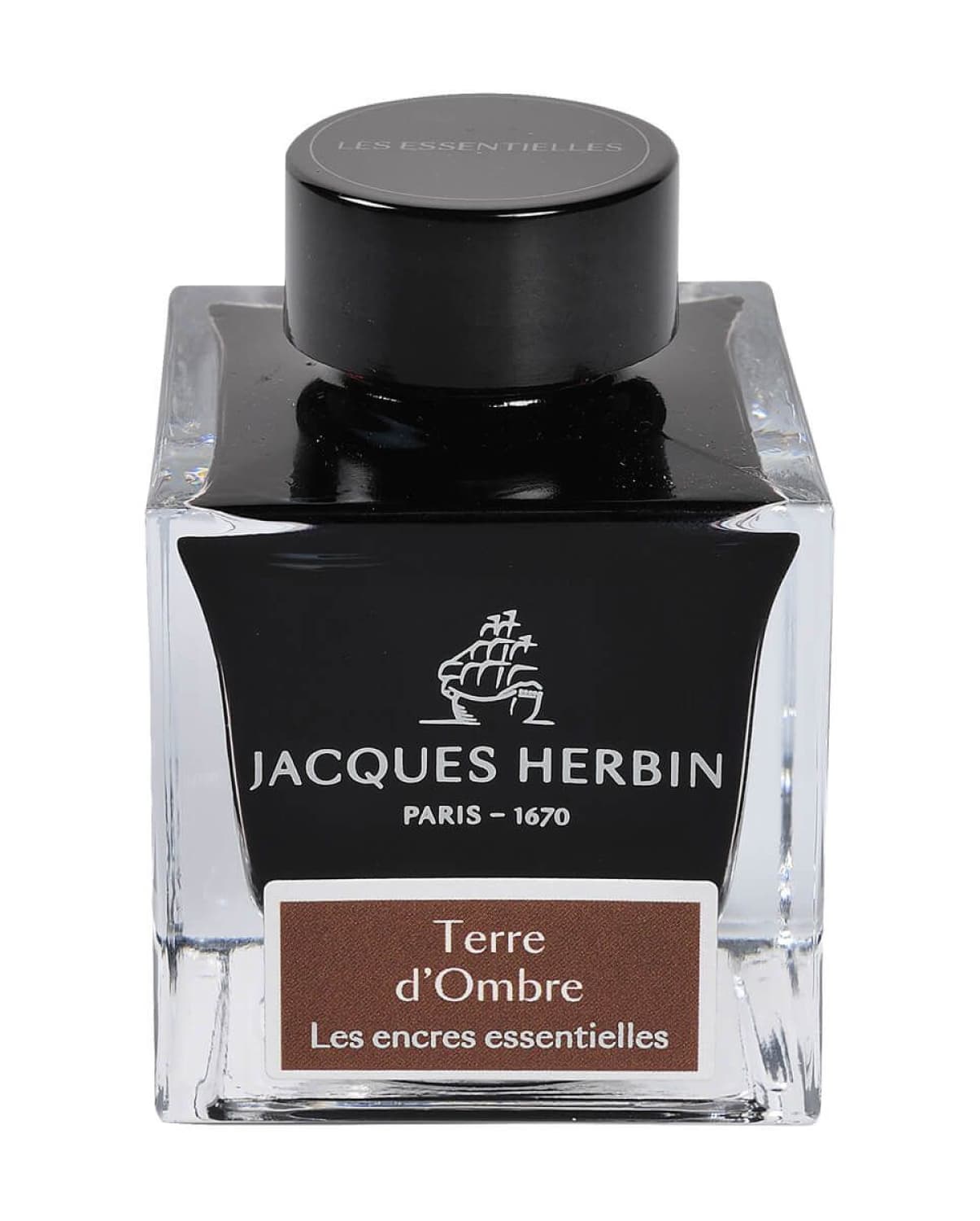 J. Herbin Terre d’Ombre Fountain Pen Ink - Essential Bottled Ink & Cartridges for Calligraphy, Journaling & Artistic Writing