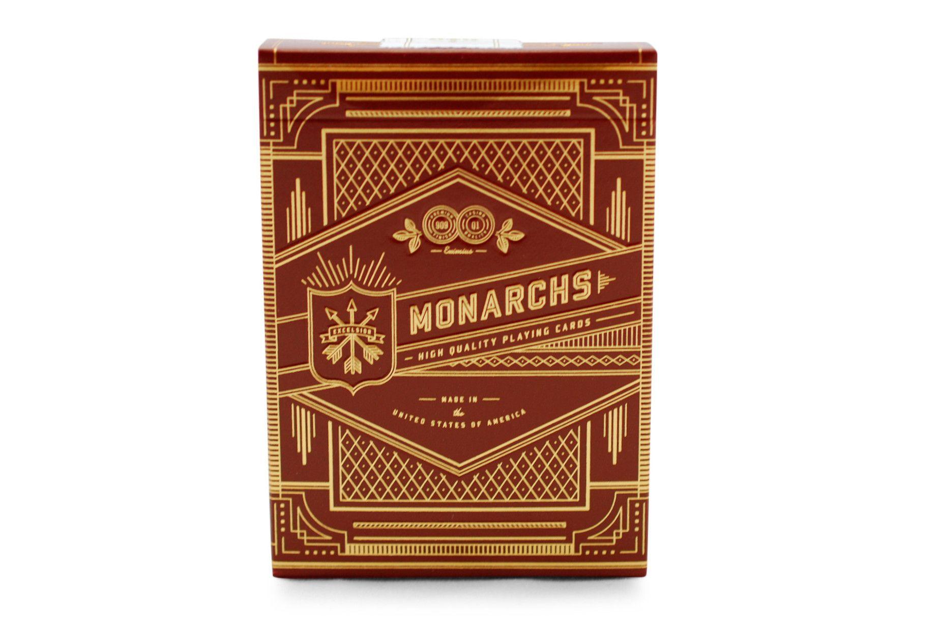 Red Monarchs 2nd Edition Playing Cards - Premium Poker Cards for Magic Tricks, Cardistry & Game Night - Perfect for Card Games, Magic Shows & Collectors