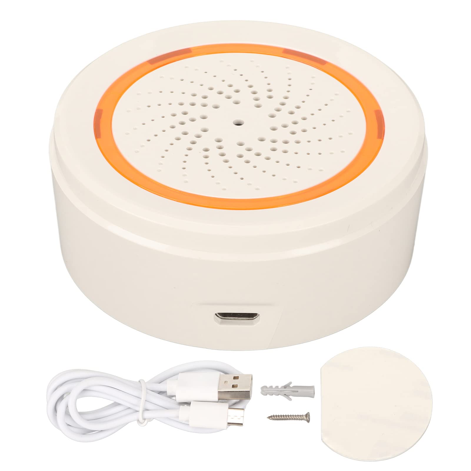 Smart Siren Alarm - 90dB Loud Wireless Security Alarm with Flashing Light & APP Remote Control, Zigbee Compatible Home Burglar Alarm System for House, Apartment & Business Security Protection
