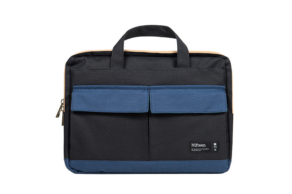 Nifteen Slim Messenger Bag for 13 Inch Laptop - Lightweight & Durable Crossbody Briefcase for Work, School & Travel - Perfect for Business Professionals & College Students