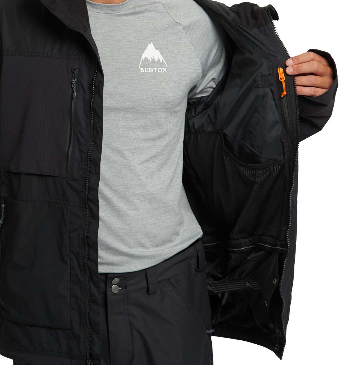 Burton Frostner 2L Waterproof Jacket for Men & Women 2024 - Lightweight Winter Snowboarding Coat for Skiing, Hiking & Outdoor Adventures