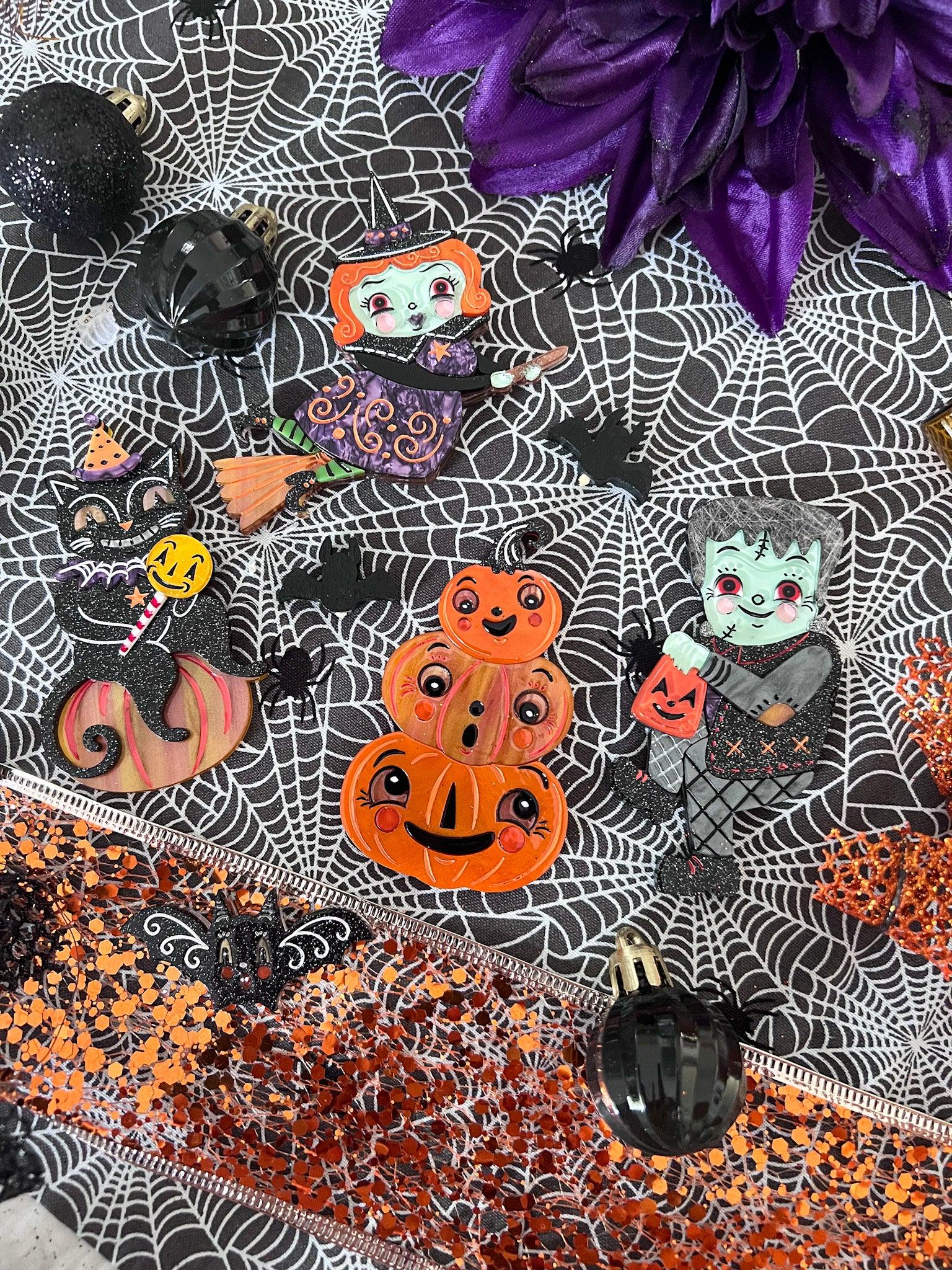 Frankenstomp Brooch - Gothic Halloween Jewelry by Johanna Parker x Lipstick & Chrome | Unique Handmade Pin for Costumes, Jackets & Accessories