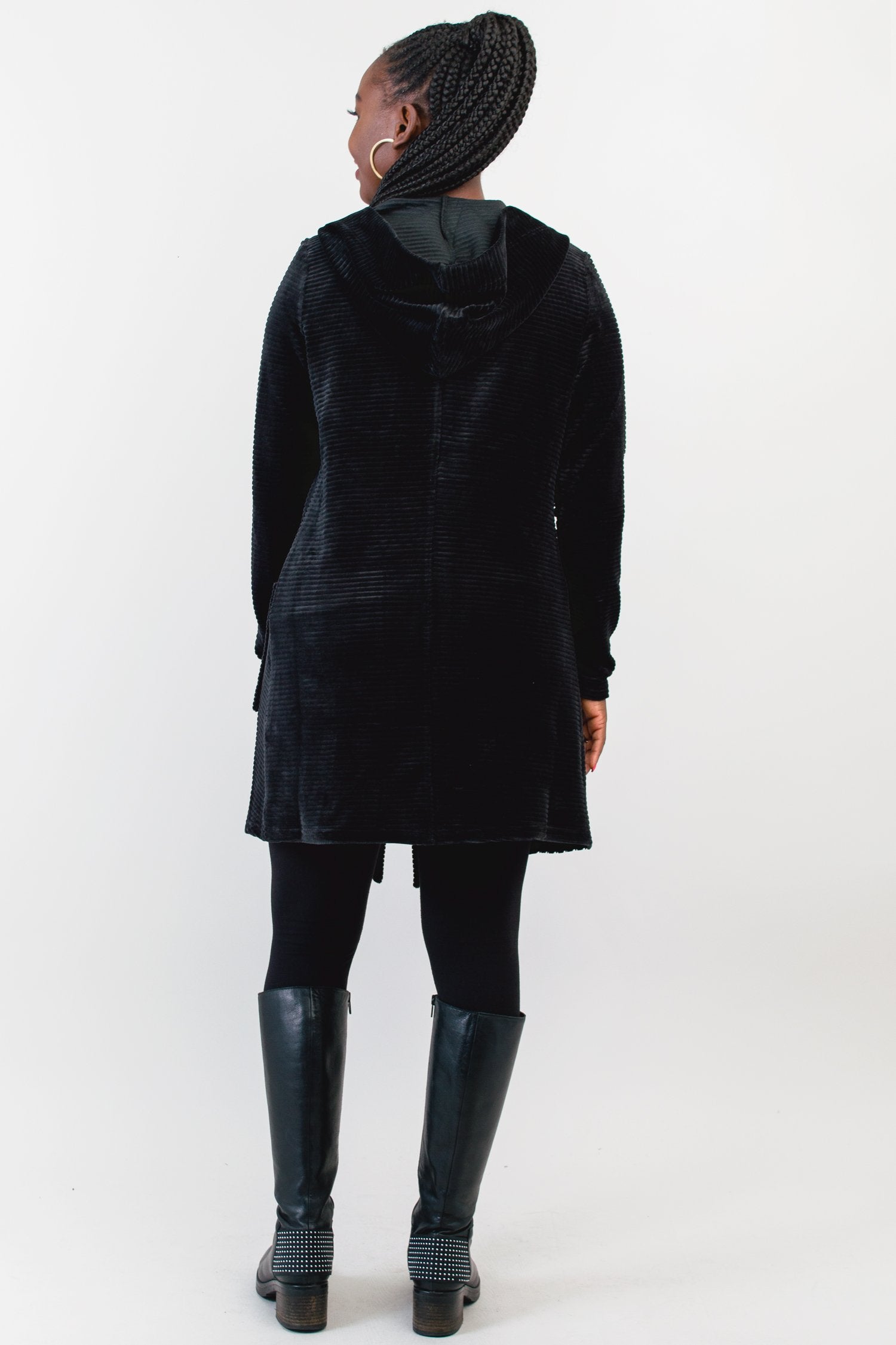 Doreen Jacket for Women - Soft Bamboo Cotton Blend, Black - Lightweight Comfort for Travel, Work & Everyday Wear