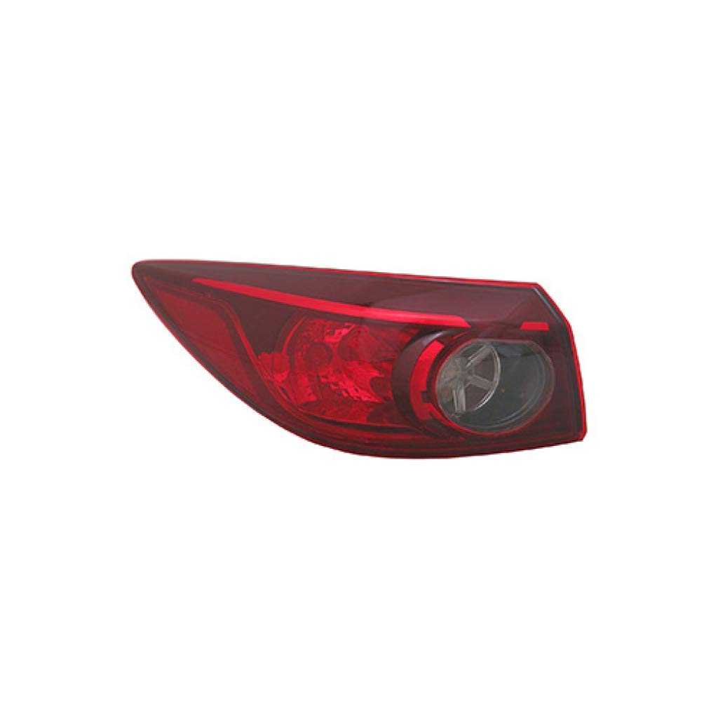 2014-2015 Mazda 3 Sedan Tail Light Pair - Driver & Passenger Side Replacement for MA2804123 | BJT1-51-160A | Outer Bulb Type | Enhanced Night Visibility & Safety