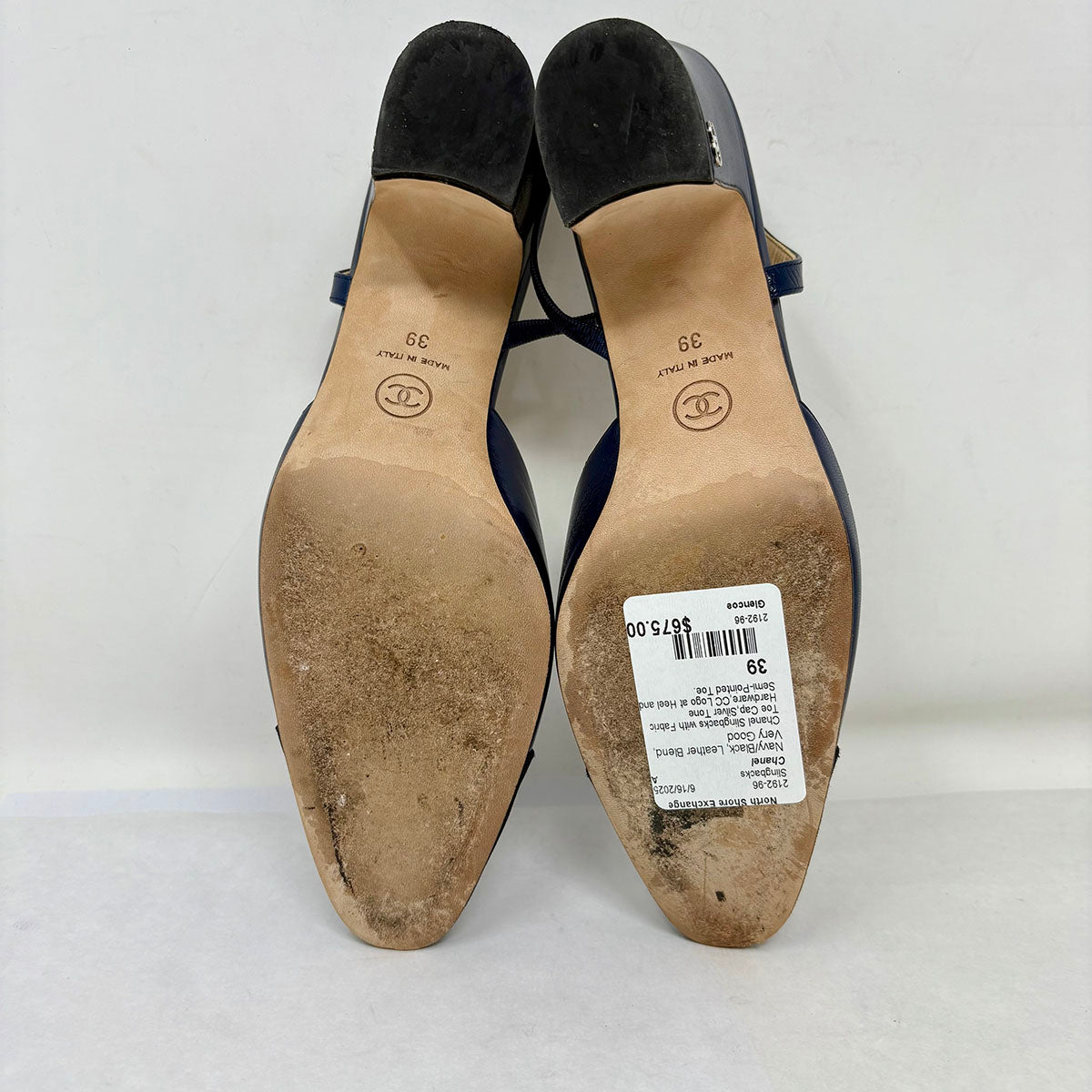 Chanel Slingback Pumps - Classic Black Leather Pointed Toe Heels for Women | Elegant Dress Shoes for Office, Party & Special Occasions