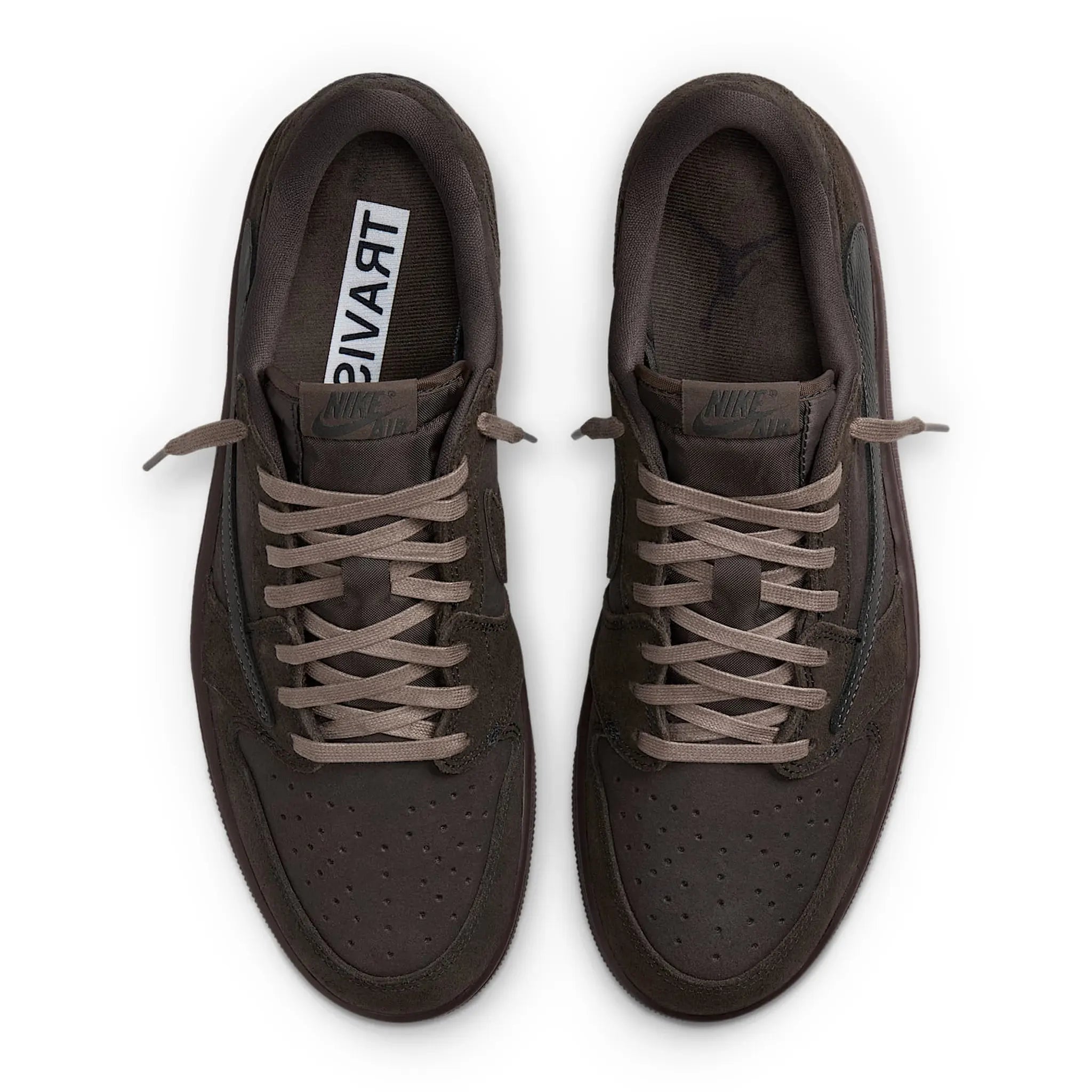 Travis Scott x Air Jordan 1 Low OG SP Velvet Brown Sneakers - Limited Edition Retro Basketball Shoes for Men - Perfect for Streetwear, Sneaker Collecting & Casual Fashion