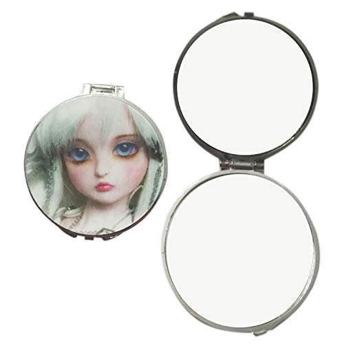 Fllik Portable Pocket Mirror for Makeup - Travel-Friendly Compact Mirror Set (3 Pack) - Perfect for On-the-Go Touch Ups, Handbag Essentials & Cute Small Gifts - Multicolor Options