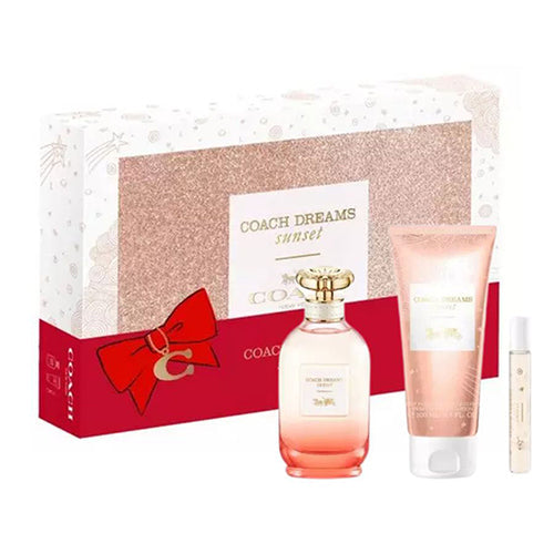 Coach Sunset Dreams 3-Piece Gift Set for Women - Perfume, Body Lotion & Shower Gel | Perfect Birthday, Anniversary & Holiday Present