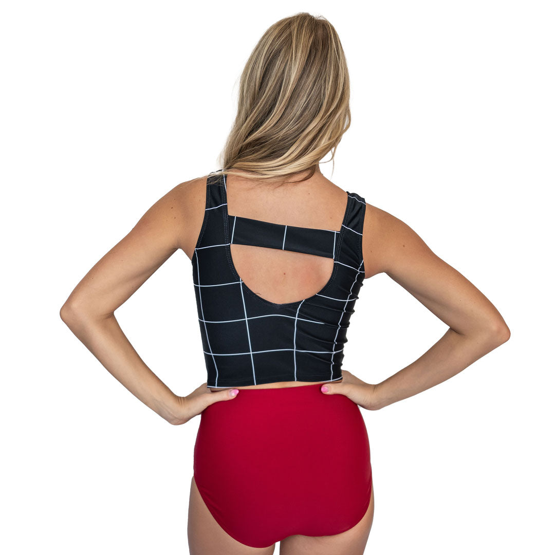 Women's Flattering V-Neck Tankini Top - Swimwear for Beach & Pool - Perfect for Summer Vacations & Water Activities