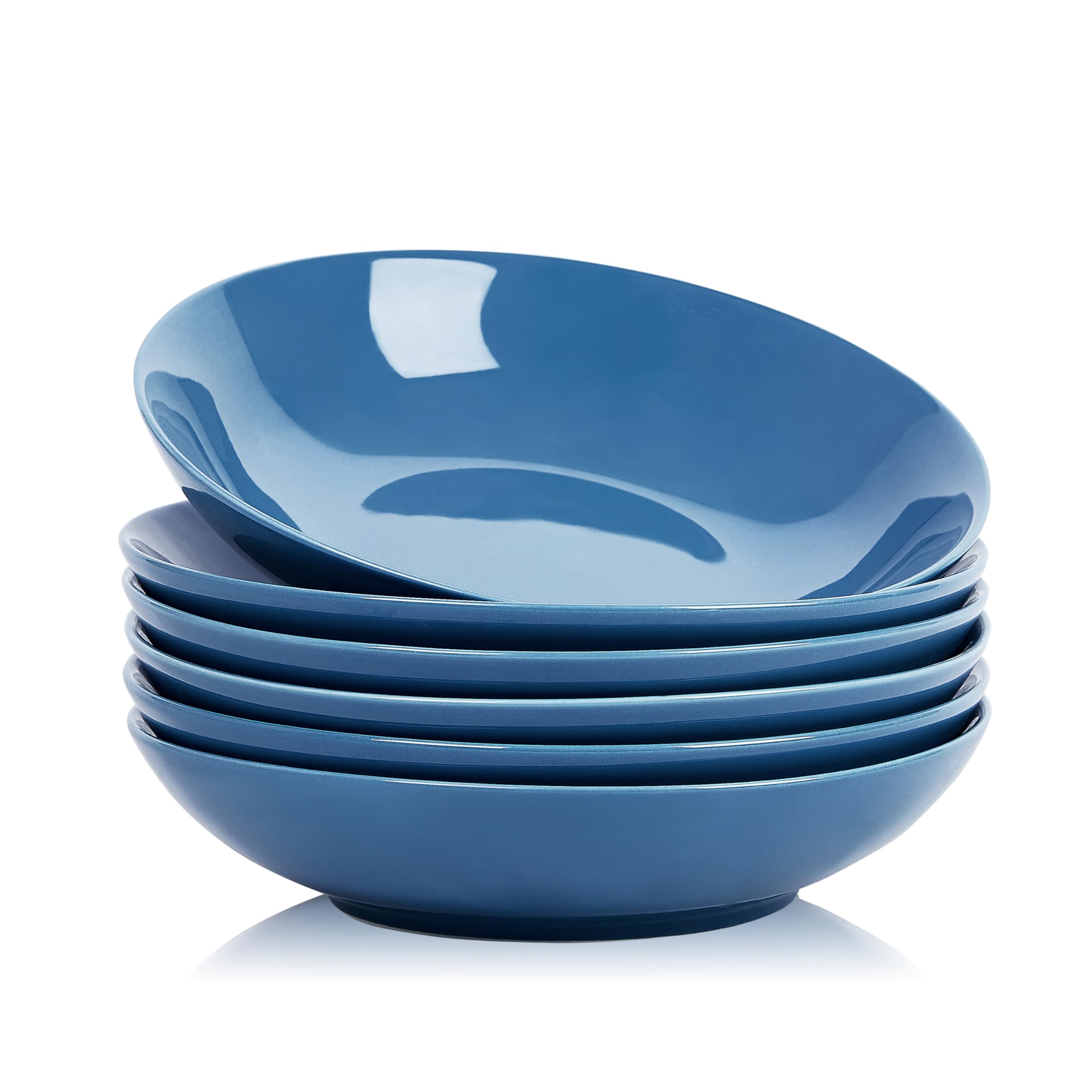 40oz Ceramic Pasta Bowls Set of 6 - 9