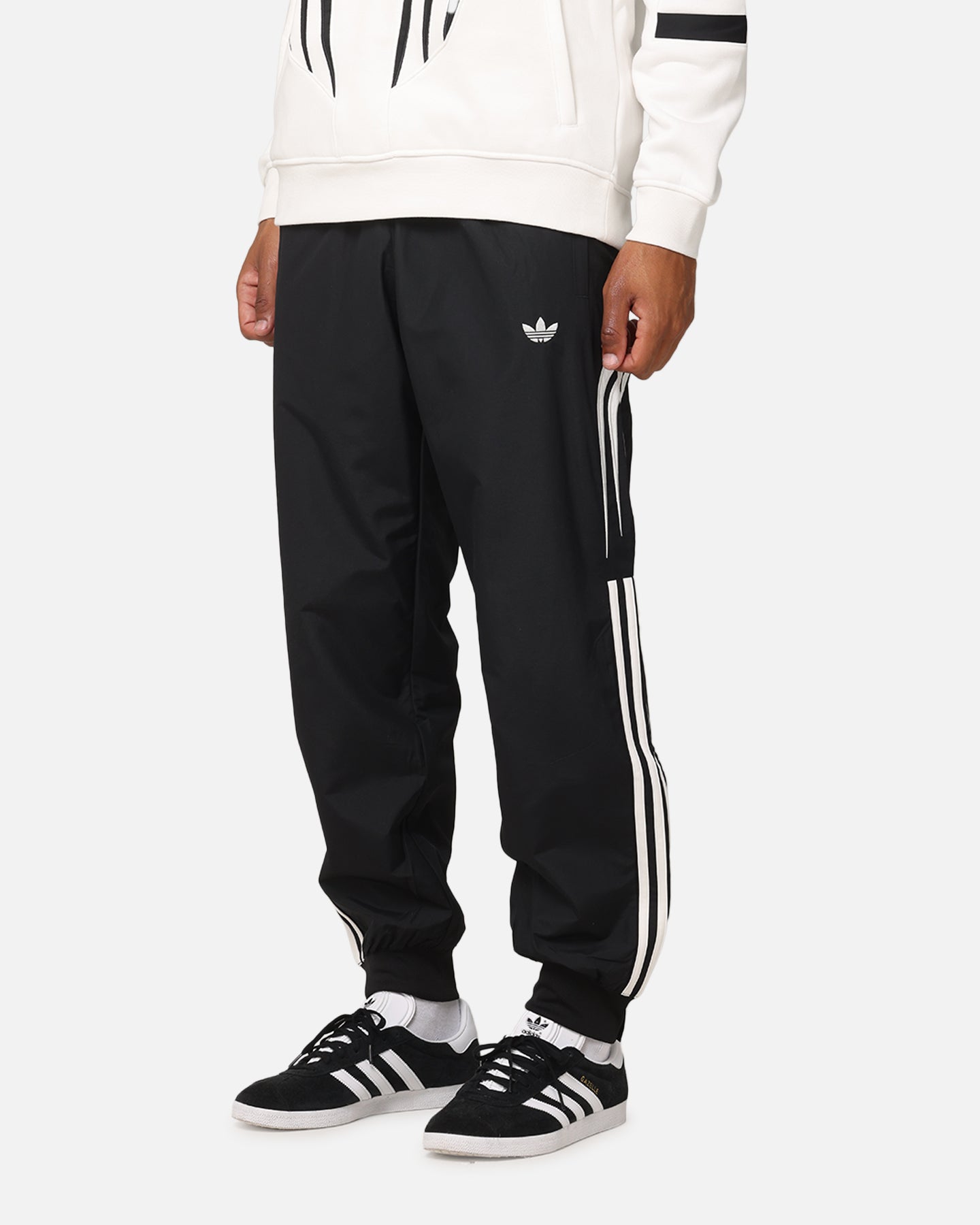 Adidas Q3 Atlanta Track Pants for Men - Black Athletic Joggers with Comfortable Fit - Perfect for Running, Gym Workouts & Casual Wear