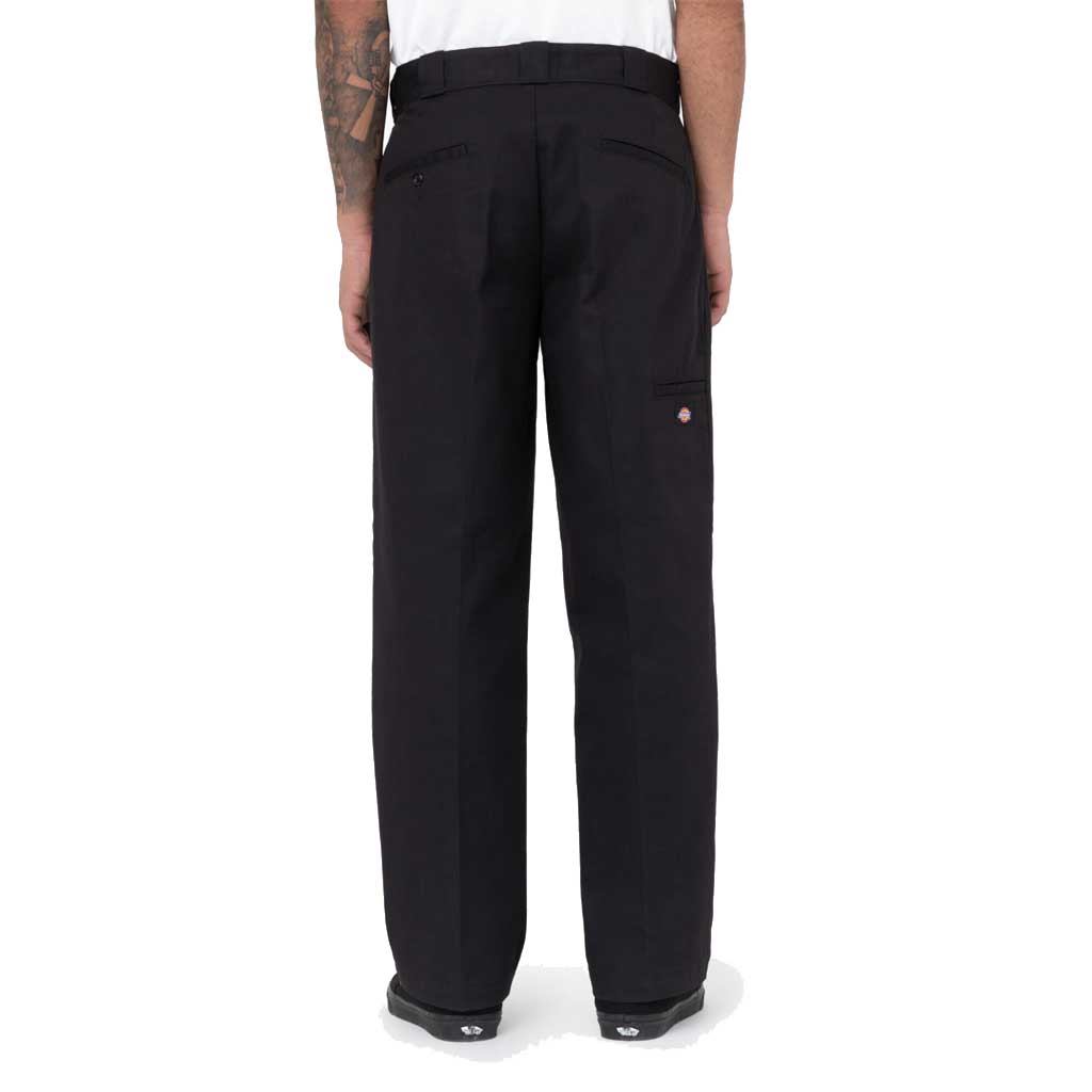 Dickies Double Knee Work Pants for Men - Durable Black Workwear for Construction & Carpentry | Heavy Duty Utility Pants for Job Sites & Outdoor Work
