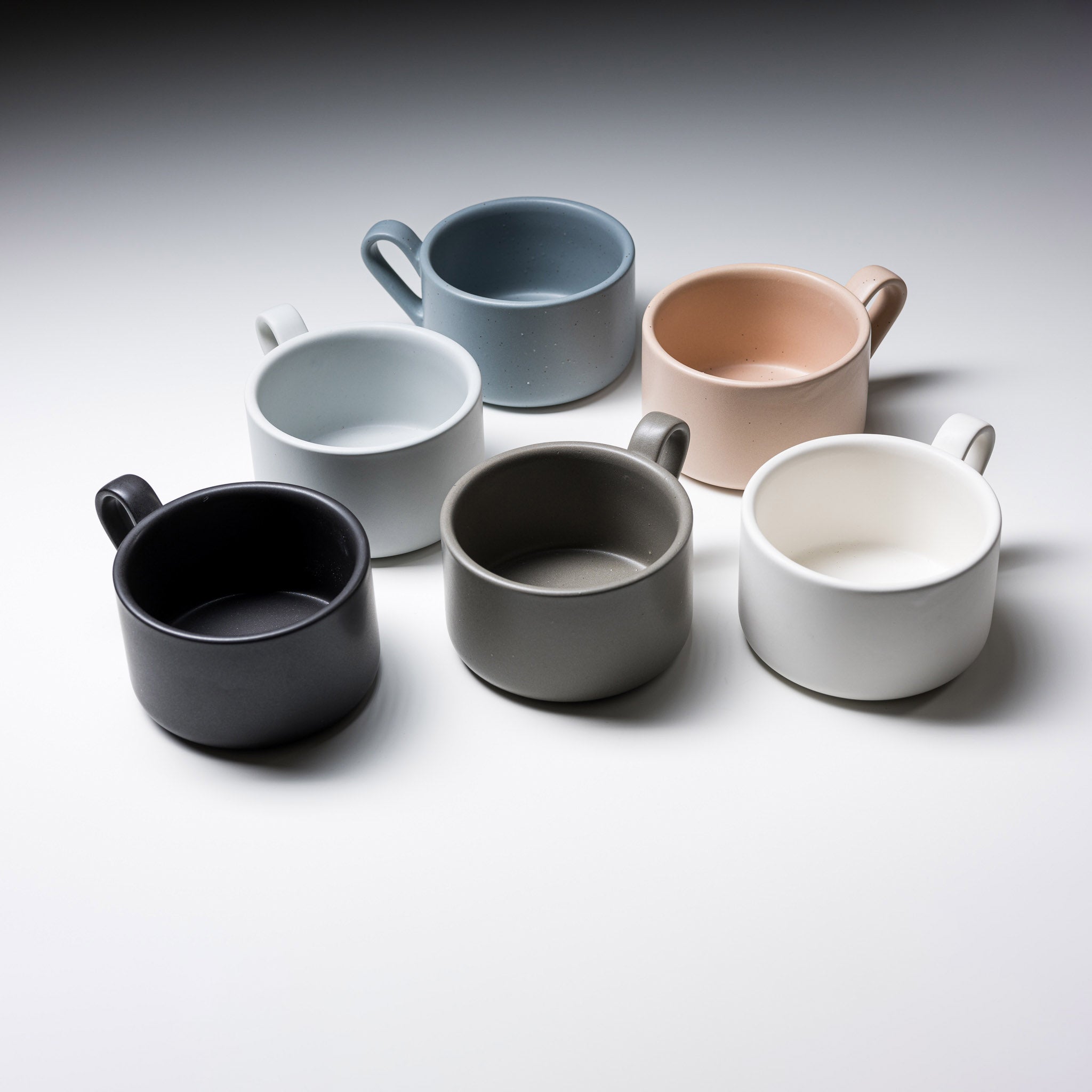 Premium Ceramic Soup Mug Set - 6 Stylish Colors for Hot Soups, Stews & Coffee - Perfect for Home, Office & Gifting