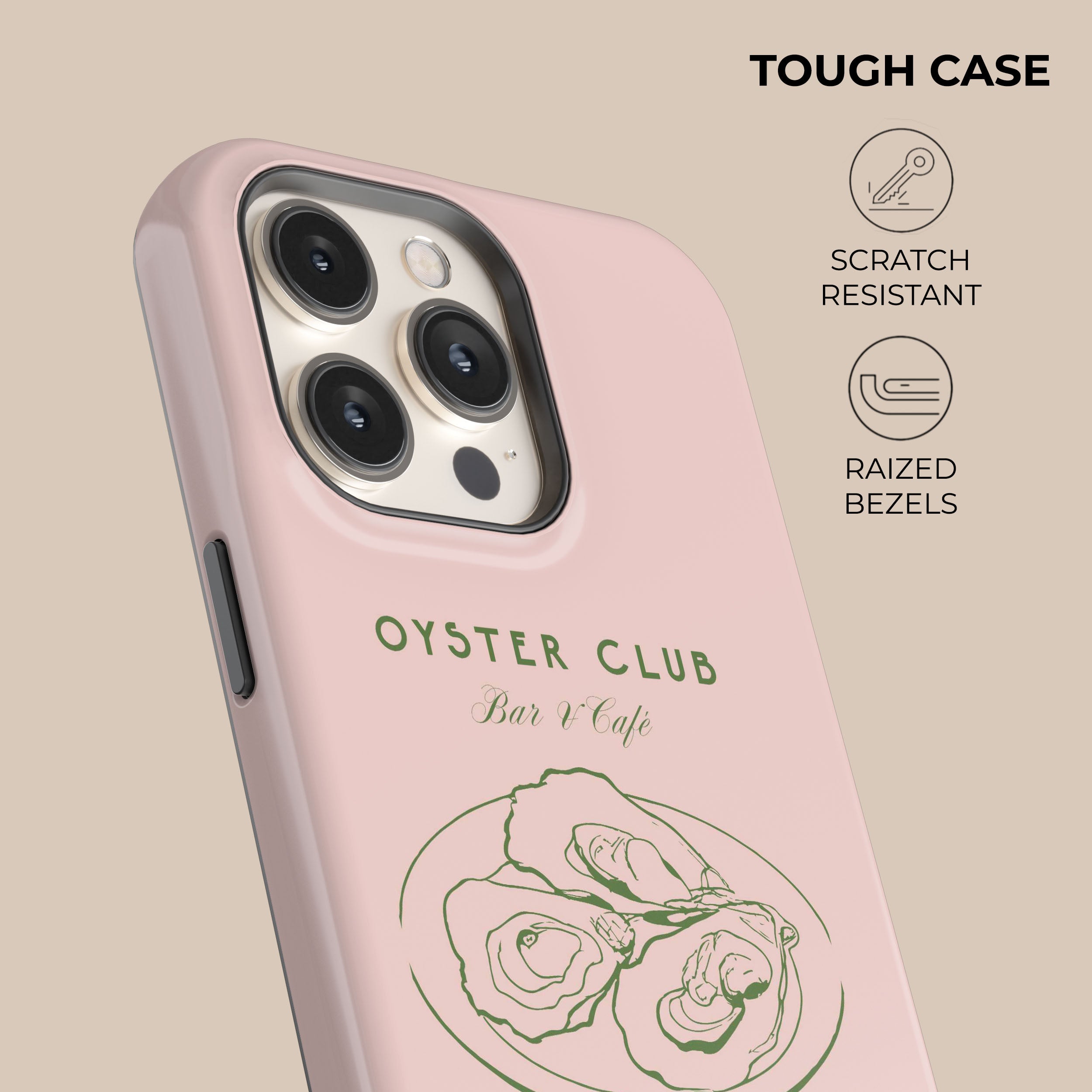 Premium Oyster Club Phone Case - Slim Protective Cover for iPhone 15/14/13/12/11 Pro Max XR XS - Shockproof & Scratch-Resistant - Perfect for Outdoor Adventures, Travel & Daily Use