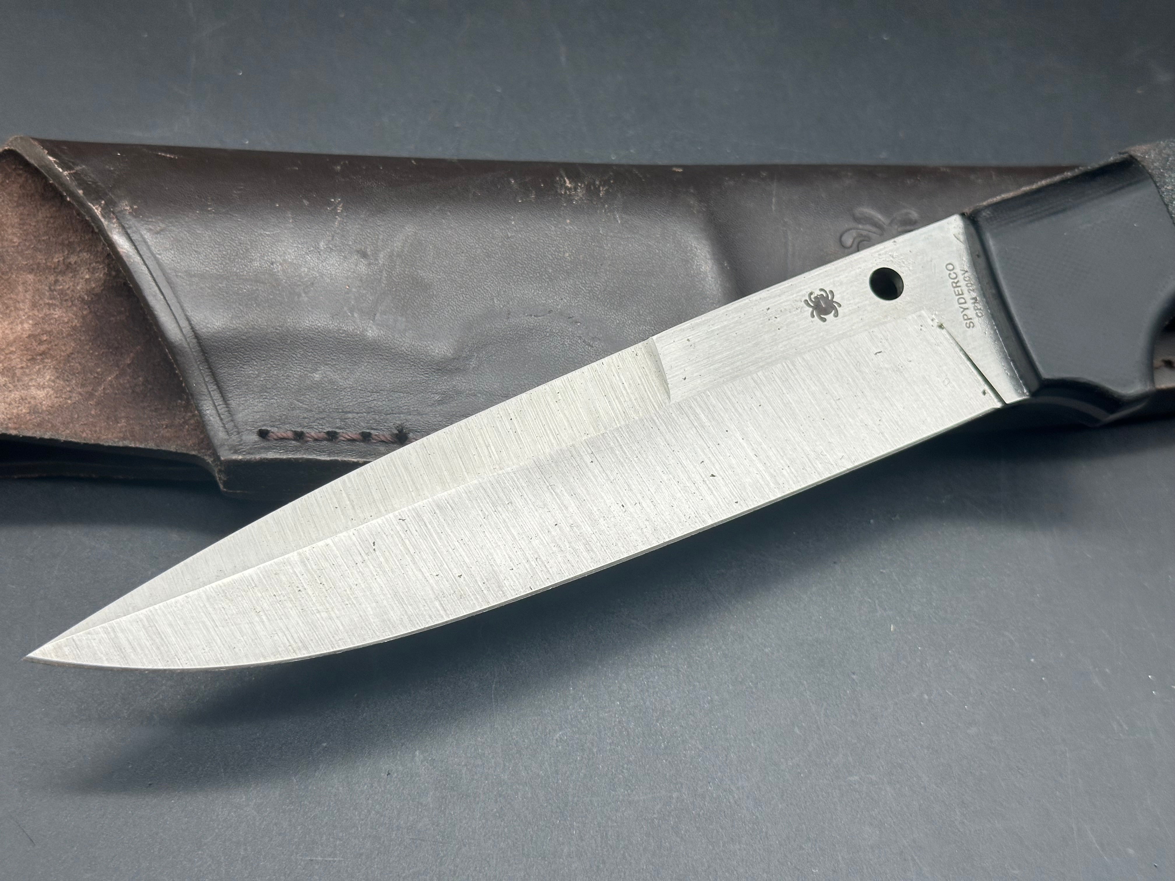 Spyderco Sustain Fixed Blade Knife - 20CV Steel Blade - Hunting, Camping & Outdoor Survival Gear