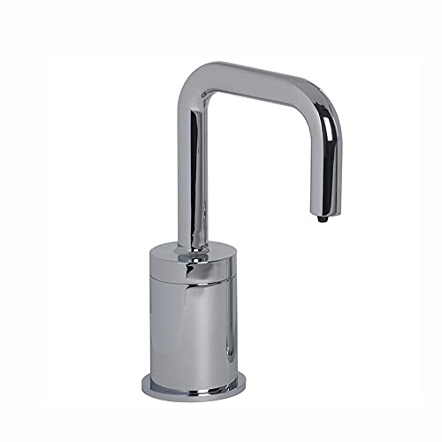 Fontana Showers Trio Commercial Touchless Electronic Soap Dispenser FS10089 - Modern Deck Mount Solid Brass Soap Dispenser with Polished Chrome Finish - Ideal for Restaurants, Hotels, and Upscale Bathrooms
