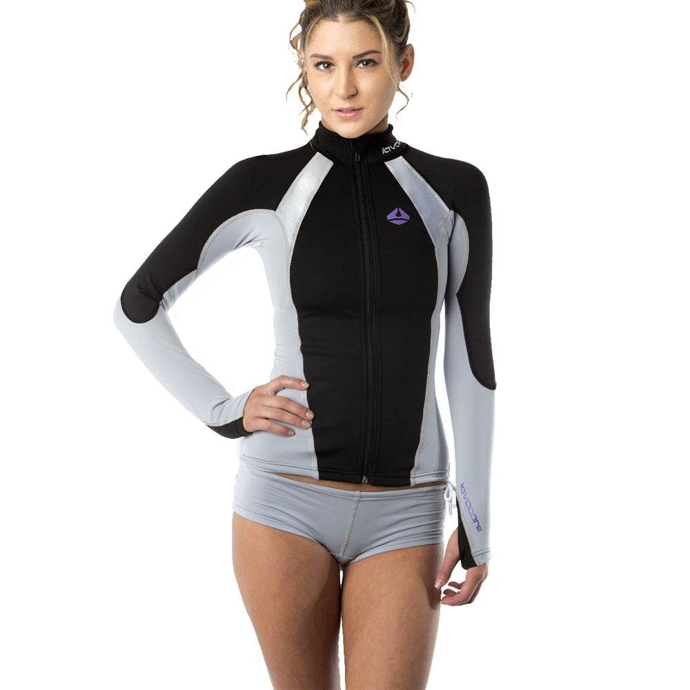 LavaCore Elite Women's Stand Up Paddleboard (SUP) Jacket - Waterproof Windproof Paddle Boarding Coat for SUP, Kayaking & Outdoor Sports - Grey (X-Large) - FBM