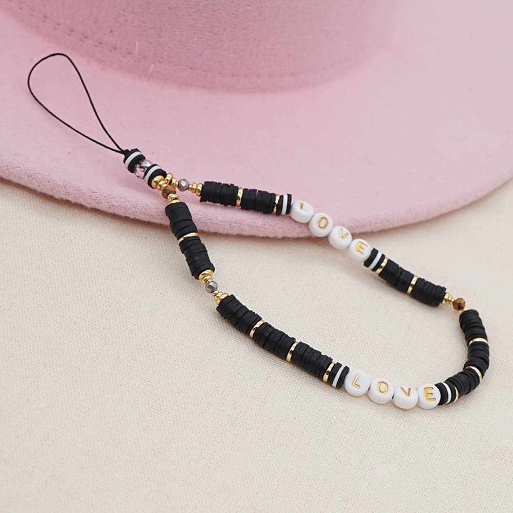Kawaii Beaded Phone Lanyard with Pearls & Butterfly Charm - Anti-Lost Wrist Strap for iPhone Samsung - Boho Style Accessory for Women Teens (Perfect for Daily Use, Travel, and Gift Giving)