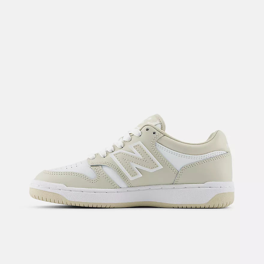 New Balance 480 Youth Sneakers - Timber Wolf Color - Lightweight & Durable for Kids Running, School & Casual Wear