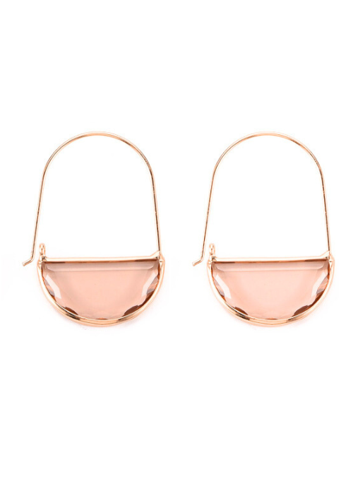 Alyssa Crystal Hoop Earrings for Women - Sparkling Rhinestone Dangle Earrings for Party, Wedding & Everyday Wear