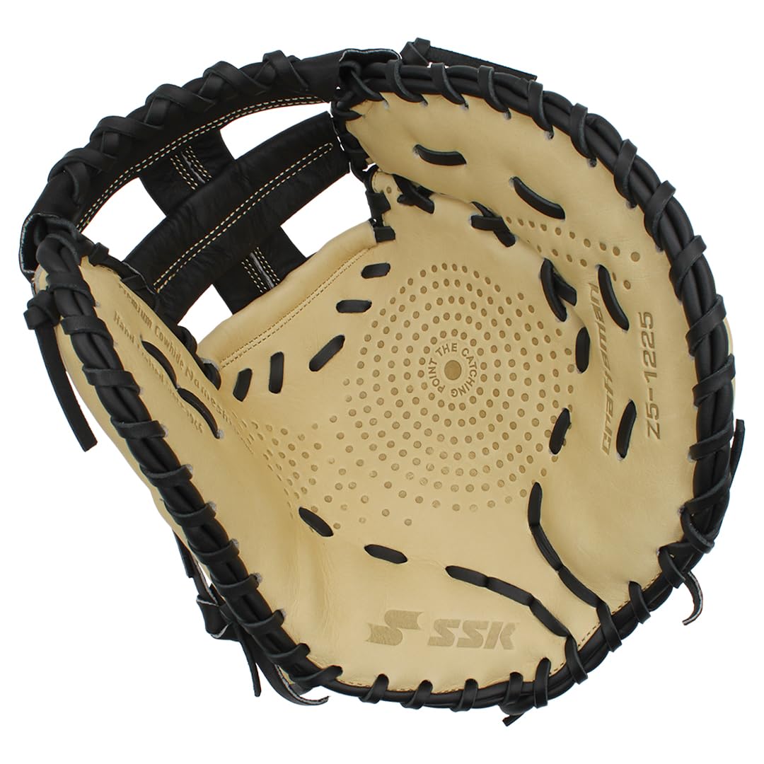 SSK Z5 Craftsman Baseball First Base Mitt – 12” to 13” Sizes – Right & Left Hand Throw – Premium Leather Glove for Baseball Players – Perfect for Practice, Games & Training
