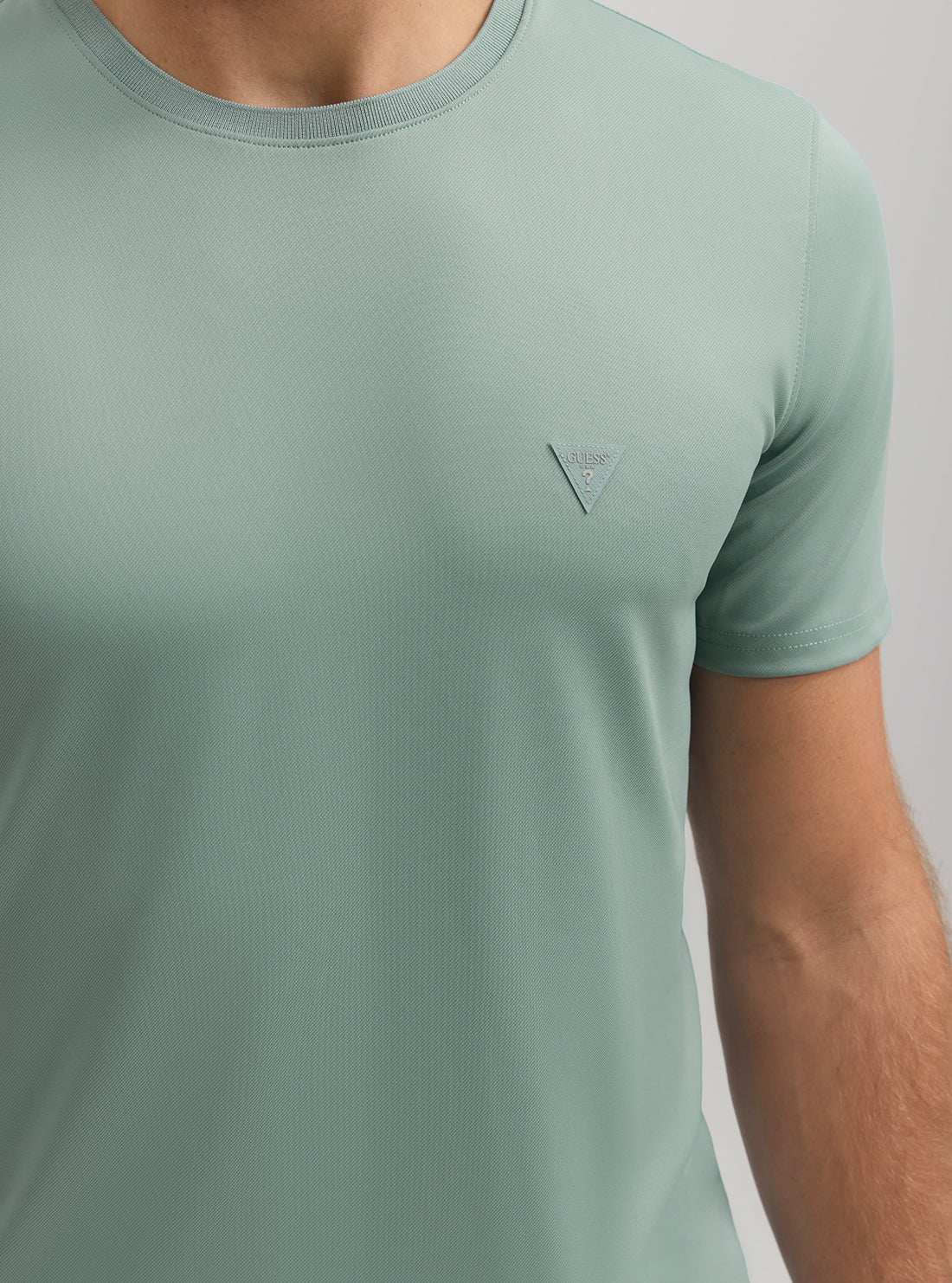 Green Tech Stretch T-Shirt for Men - Eco-Friendly Comfort Fit Cotton Tee - Perfect for Workouts, Yoga & Casual Wear