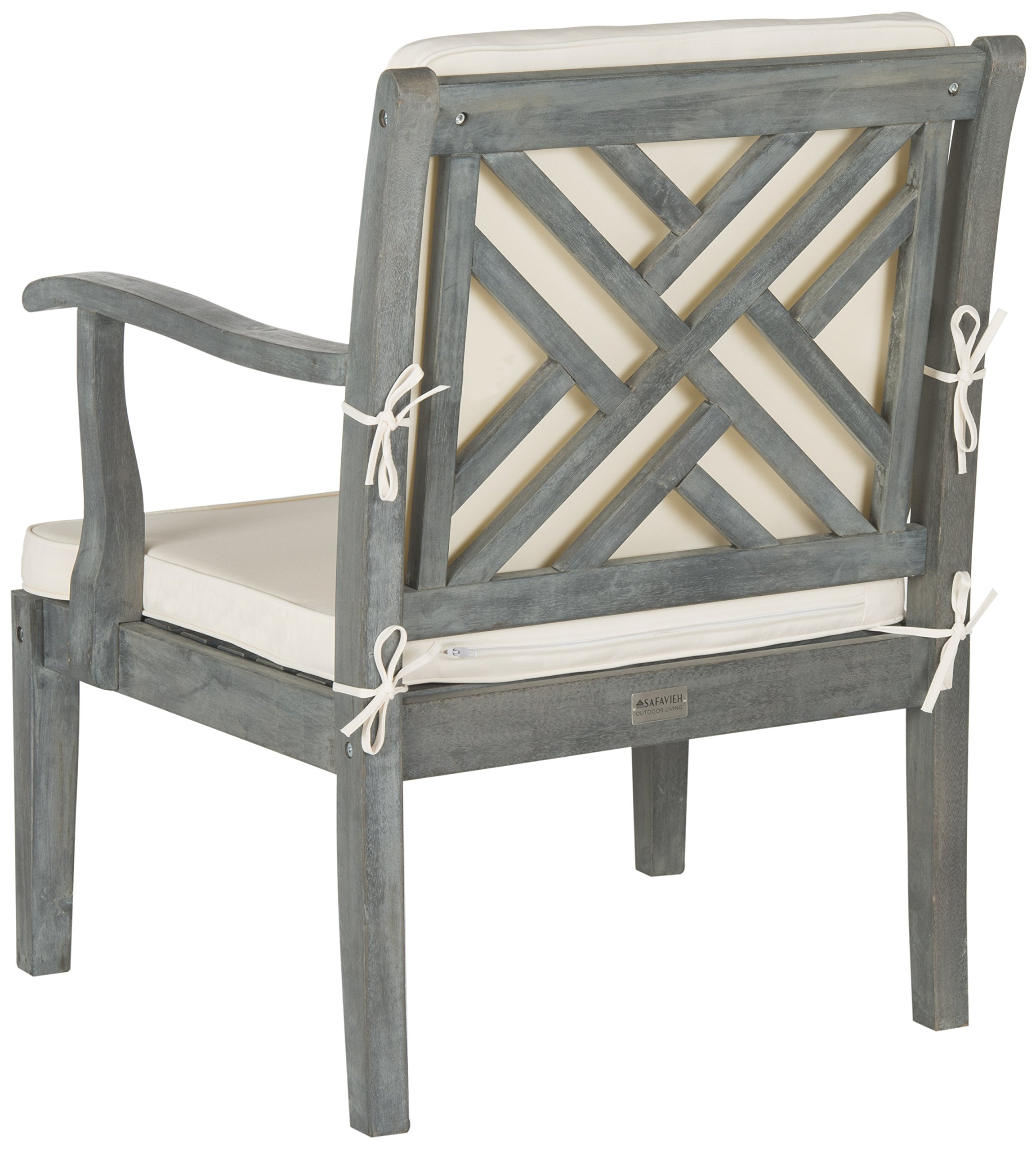 SAFAVIEH Outdoor Living Collection Anaheim 5-Piece Patio Furniture Set - Durable Wicker Sofa & Chairs for Backyard, Poolside, and Garden Relaxation