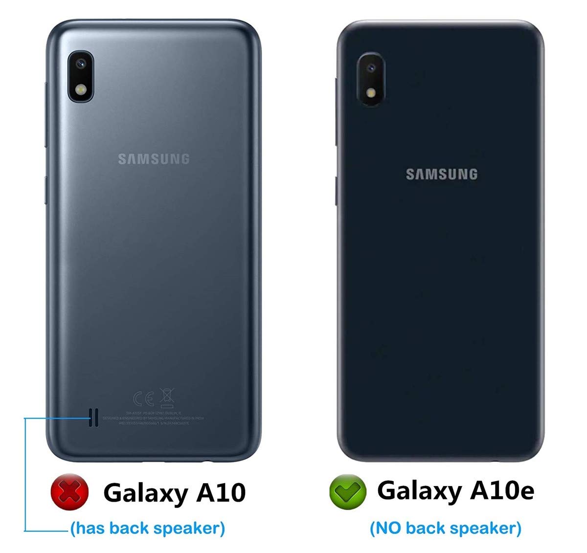 Premium PU Leather Magnetic Wallet Case for Samsung Galaxy A10e - Flip Cover with Card Slots & Kickstand, Navy Blue | Perfect for Work, Travel & Everyday Protection