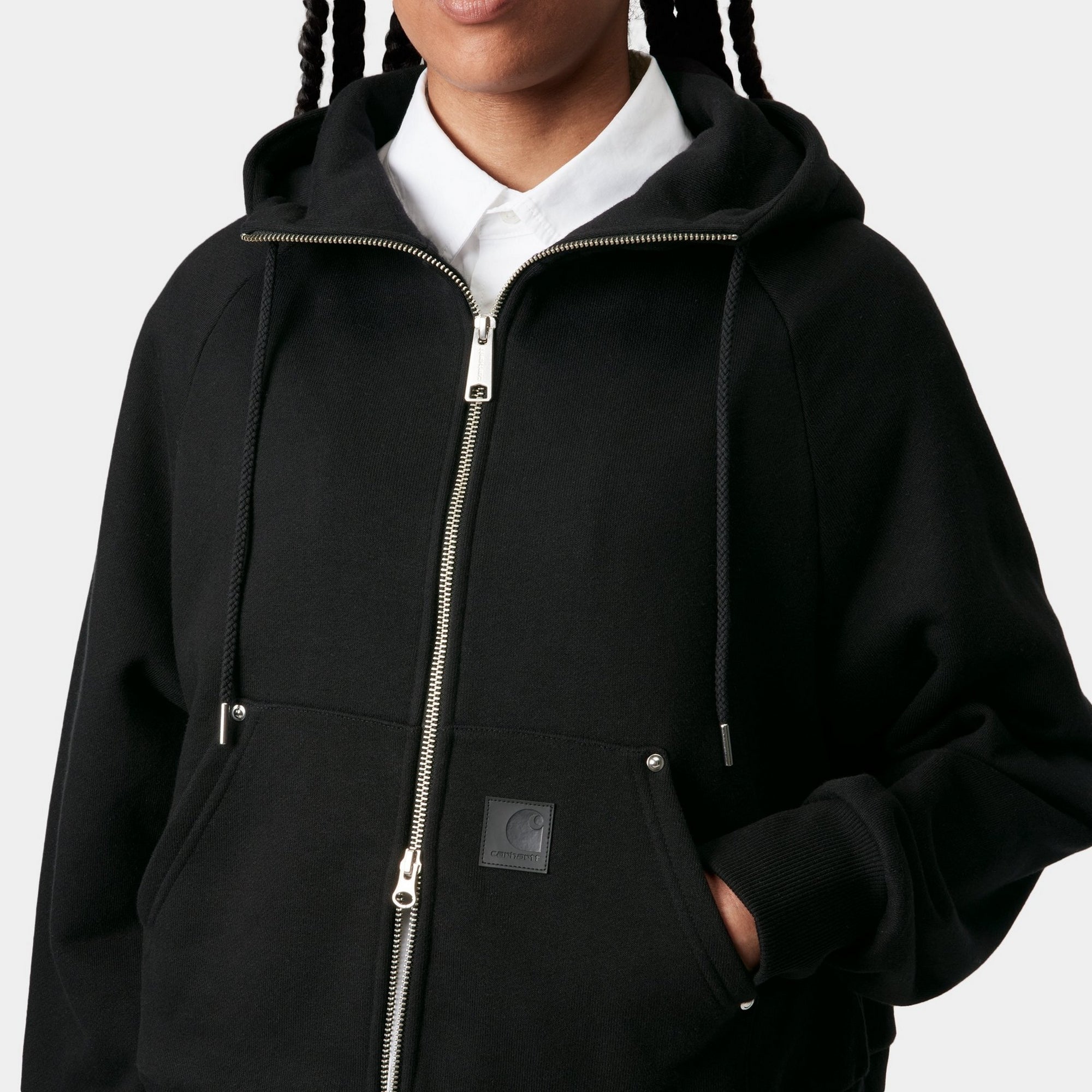 Women's Lightweight Hooded Eldon Jacket - Waterproof Windbreaker for Outdoor Activities | Black | Perfect for Hiking, Running & Travel