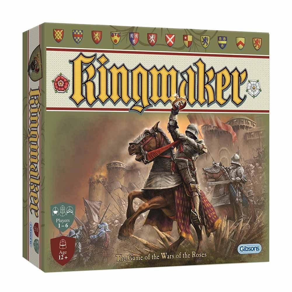 Kingmaker Strategy Board Game by Gibsons Games - 1-6 Players - 60-120 Min Medieval Political Adventure - Perfect for Family Game Nights & Teen/Adult Parties (Ages 14+) - English Edition - Great for History Lovers & Strategy Game Enthusiasts