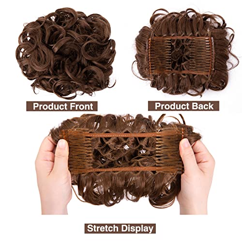 Messy Bun Hair Clip - Perfect for Curly Hair, Easy Chignon Updo for Women | Great for Work, Parties & Everyday Wear