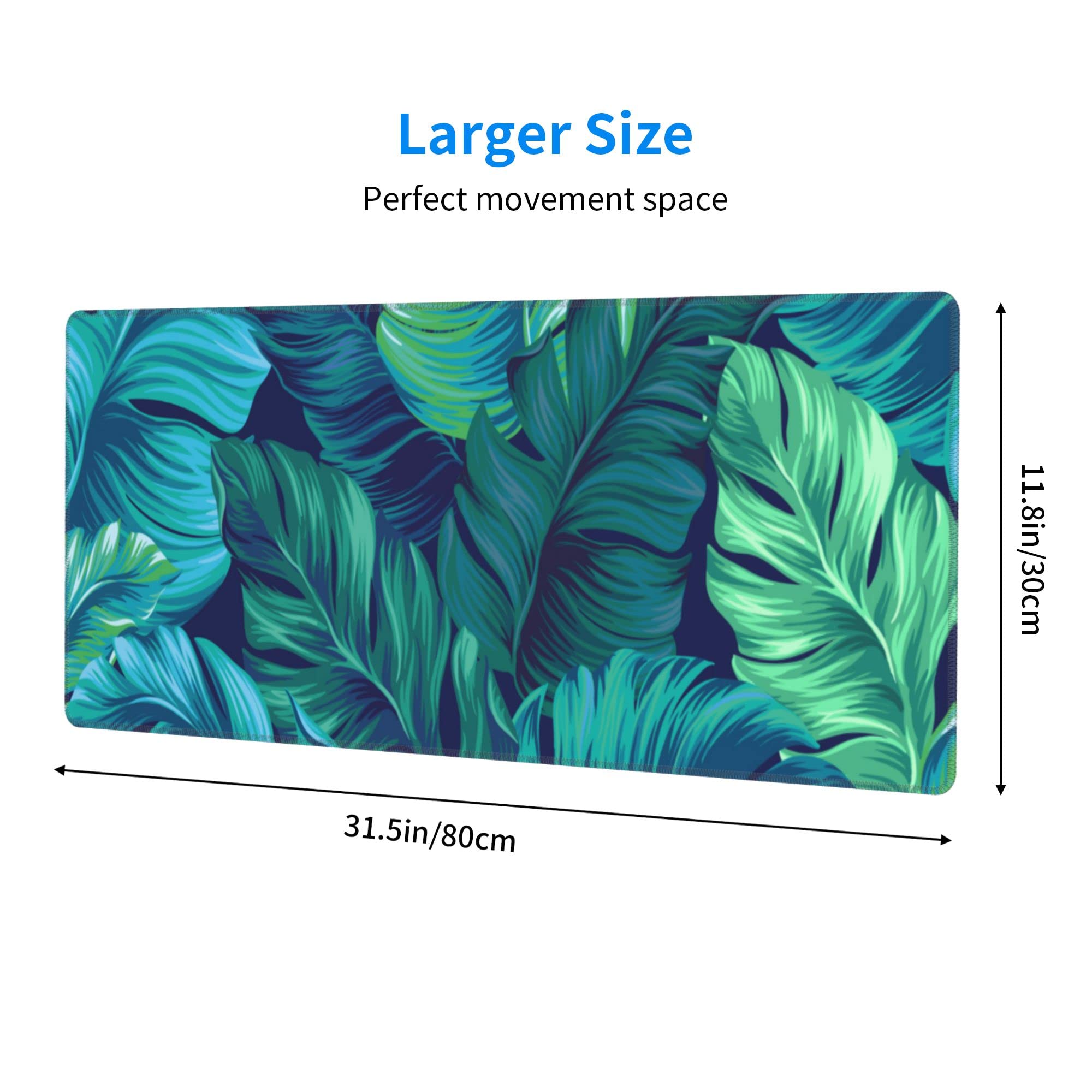 Tropical Palm Leaves Mouse Pad - 31.5