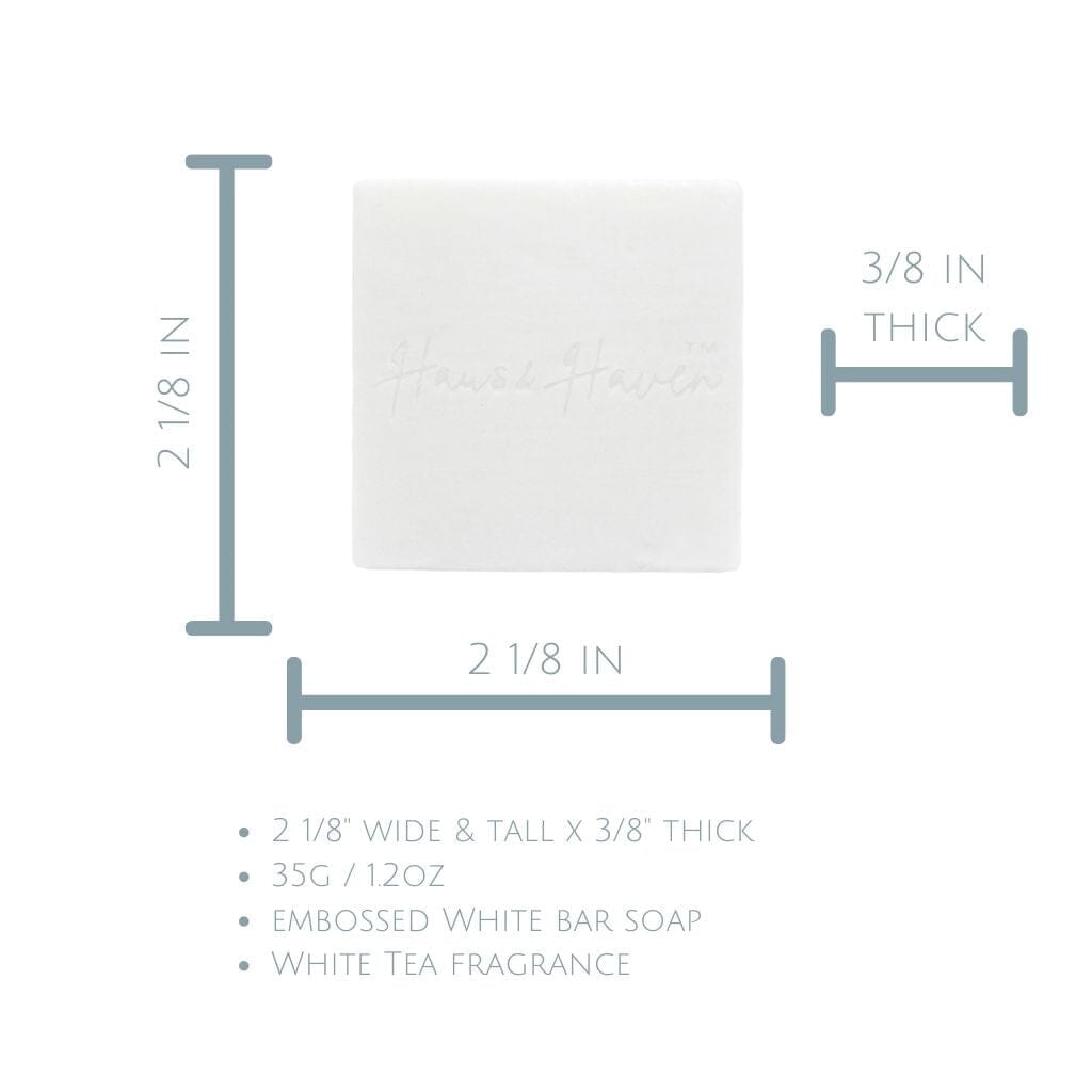 Haus & Haven Plastic Sachet Hand & Facial Soap 1.2oz (36g) - Travel Size, Gentle Cleansing for Skin & Face - Perfect for Travel, Gym, Office & On-the-Go Use