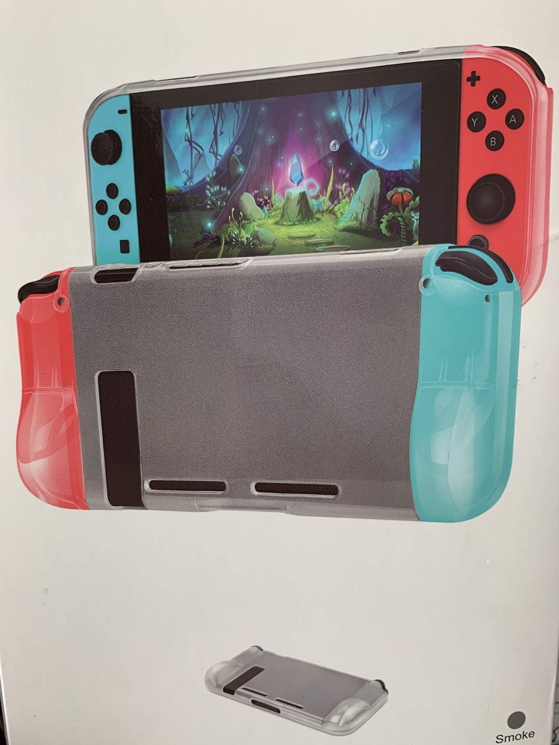 Premium Clear Protective Case for Nintendo Switch - Dock Compatible Hard Shell Cover with Joy-Con Controller Protection | Perfect for Gaming, Travel & Home Entertainment