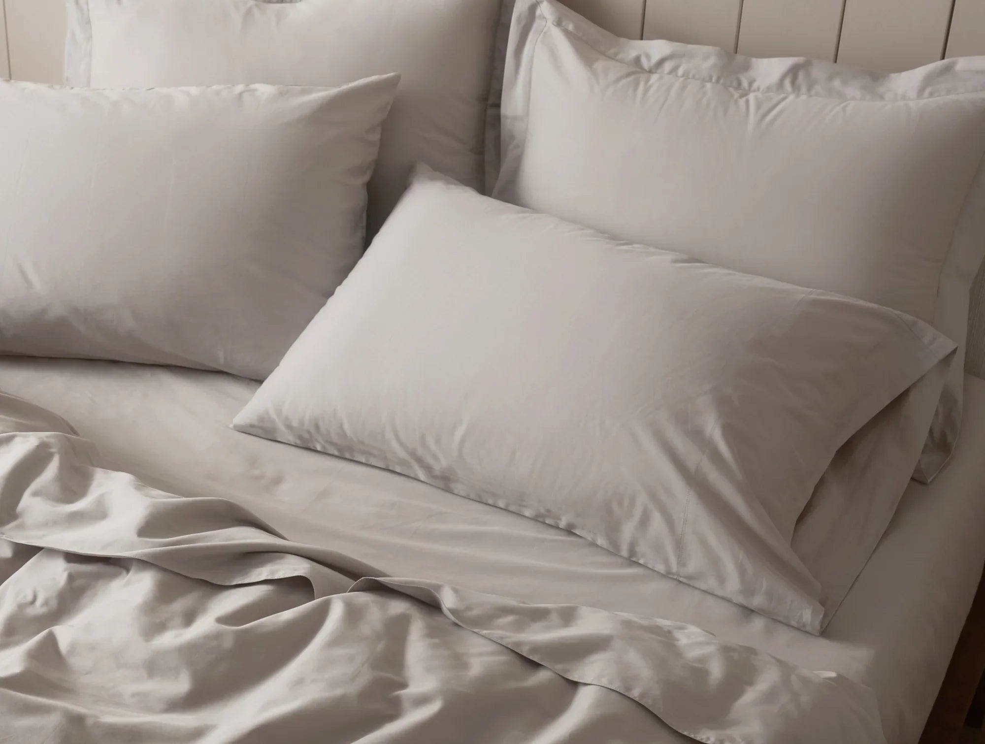 Premium Organic Cotton Sateen Duvet Cover Set - Soft Cloud-Like Comfort for Bedroom - Queen/King Size - Breathable Luxury Bedding for All Seasons