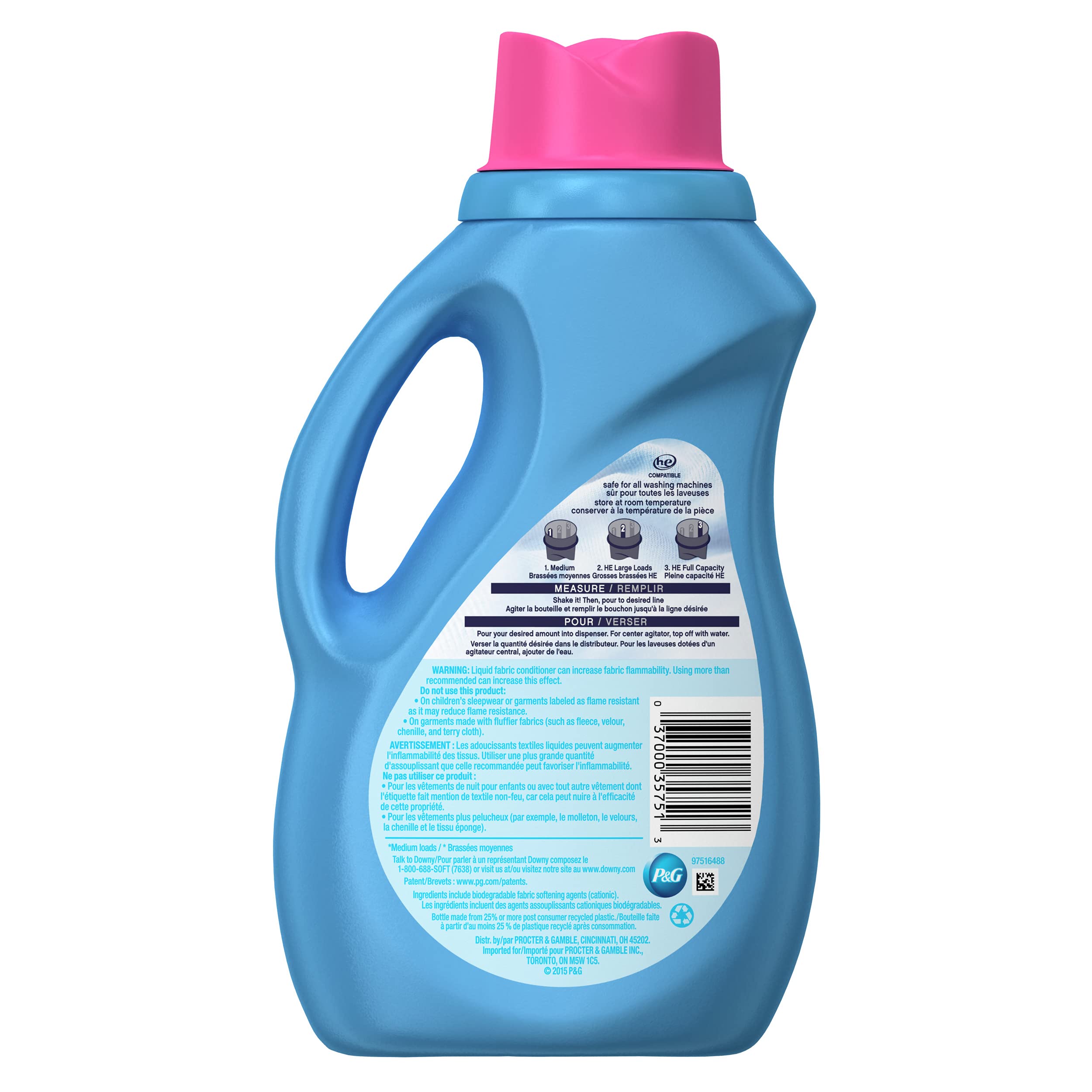 Downy Ultra April Fresh Liquid Fabric Softener - 6 Pack (34 Fl Oz Each, 240 Loads Total) | Gentle on Clothes, Long-Lasting Freshness | Perfect for Laundry, Bedding, and Towels