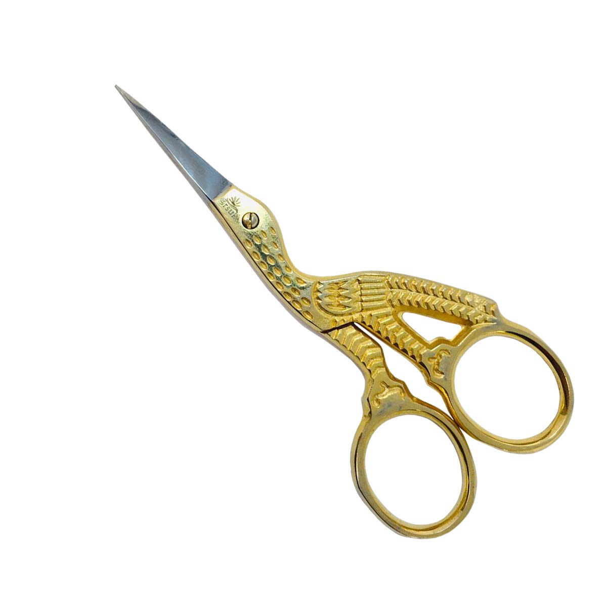 Premium DMC Stork Embroidery Scissors - Professional Sharp Crafting Shears for Needlework, Cross Stitch & Sewing Projects - Ideal for Fabric Cutting, Thread Trimming & Detailed Handicrafts
