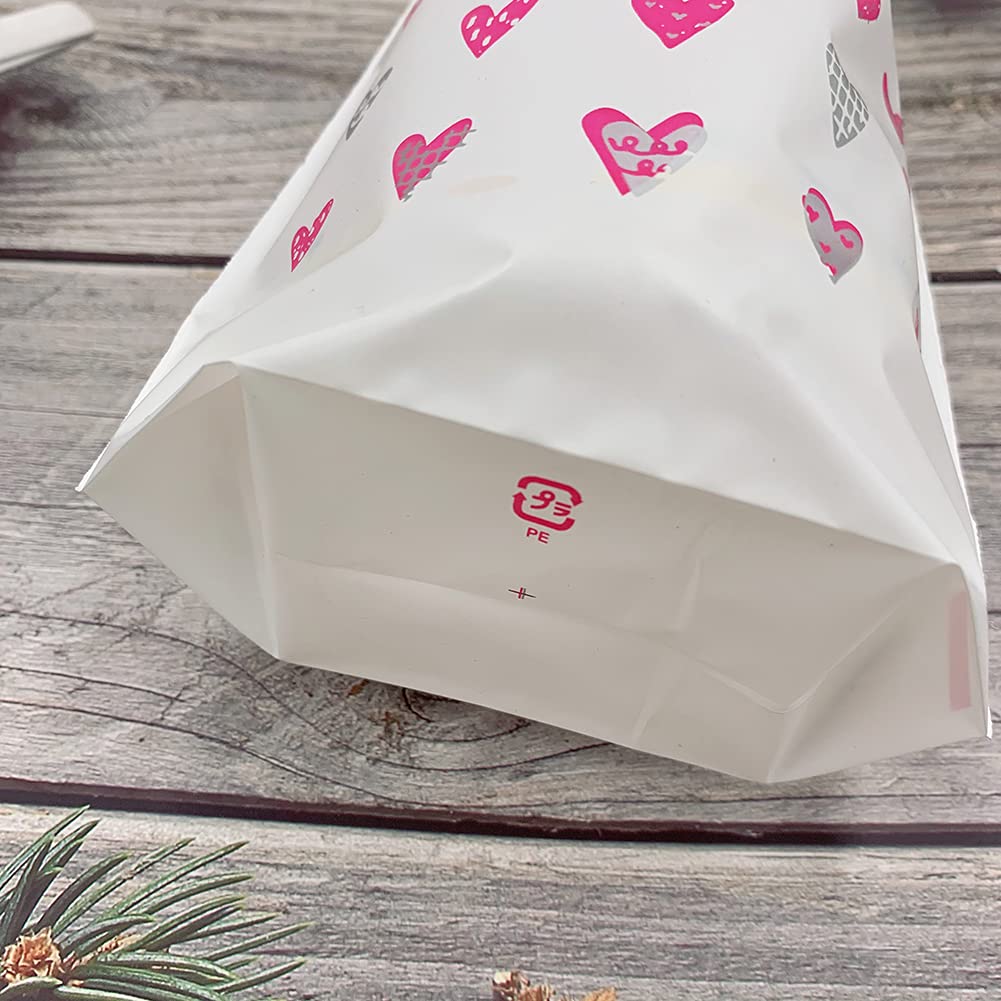 Enjonar 24pcs Pink Treat Bags - Party Favor Bags for Candy, Gifts & Goodies - Perfect for Birthday Parties, Weddings, Baby Showers, Bridal Showers & Holiday Celebrations - Durable Gift Wrapping & Packaging Solution