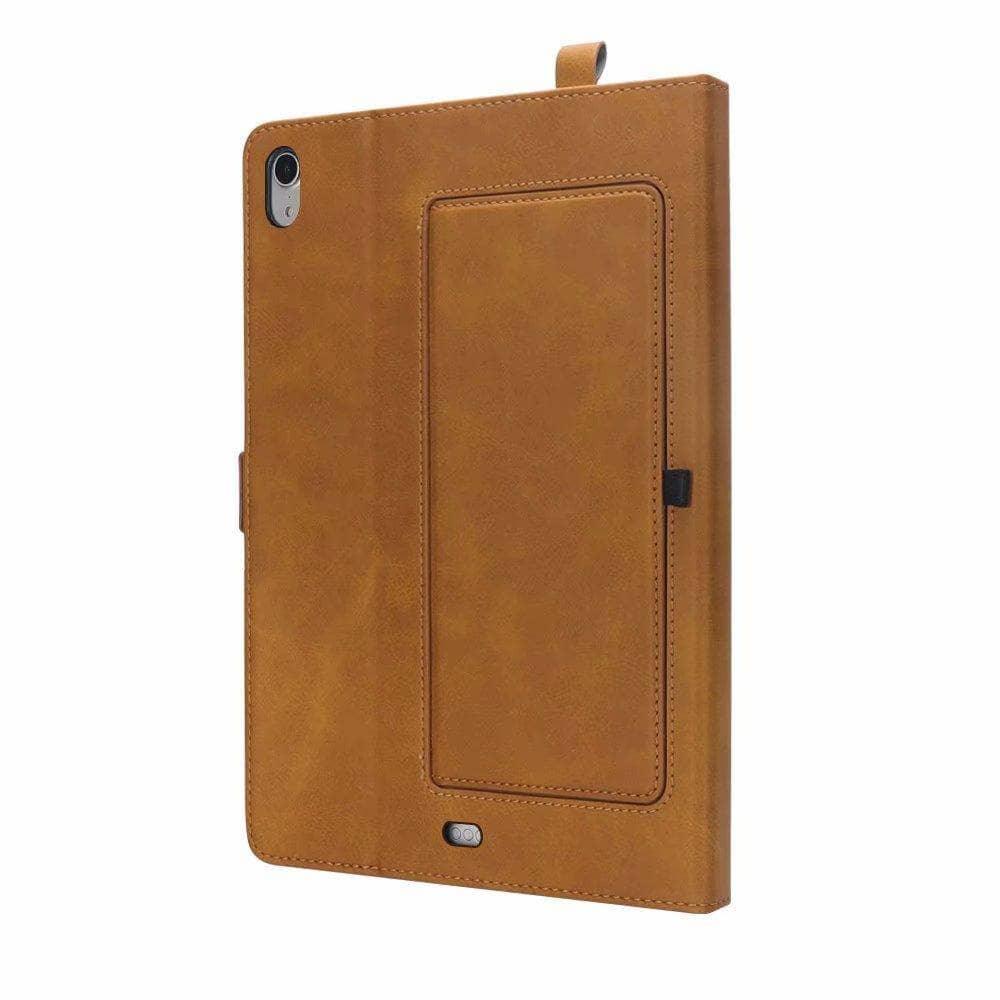 Shockproof Double Row Kickstand Card Slot Case for iPad Pro 11 (2018) with Apple Pencil Holder - Perfect for Work, Travel, and Everyday Use
