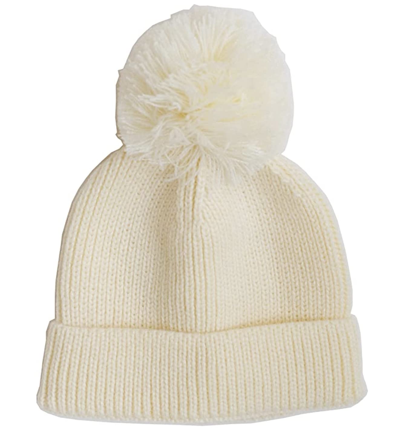 Cozy Knit Beanie with Pom Pom for Kids & Babies - Warm Winter Hat for Boys & Girls - Perfect for Outdoor Play, Snow Days & Family Photos