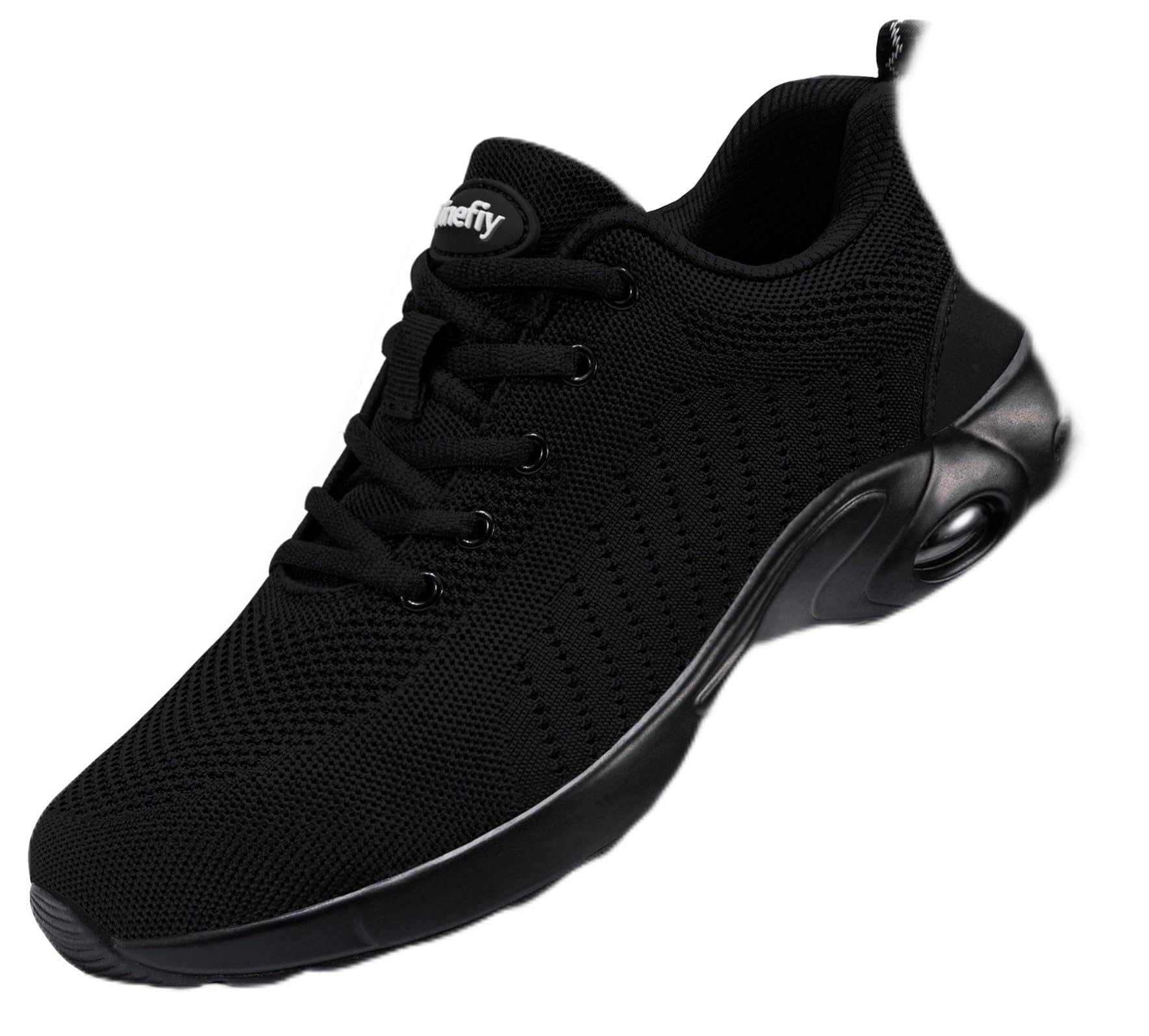 Tinefiy Steel Toe Shoes for Men & Women - Lightweight Air Cushion Safety Sneakers with Slip Resistance | Indestructible Work & Tennis Shoes for Construction, Warehouse & Outdoor Activities