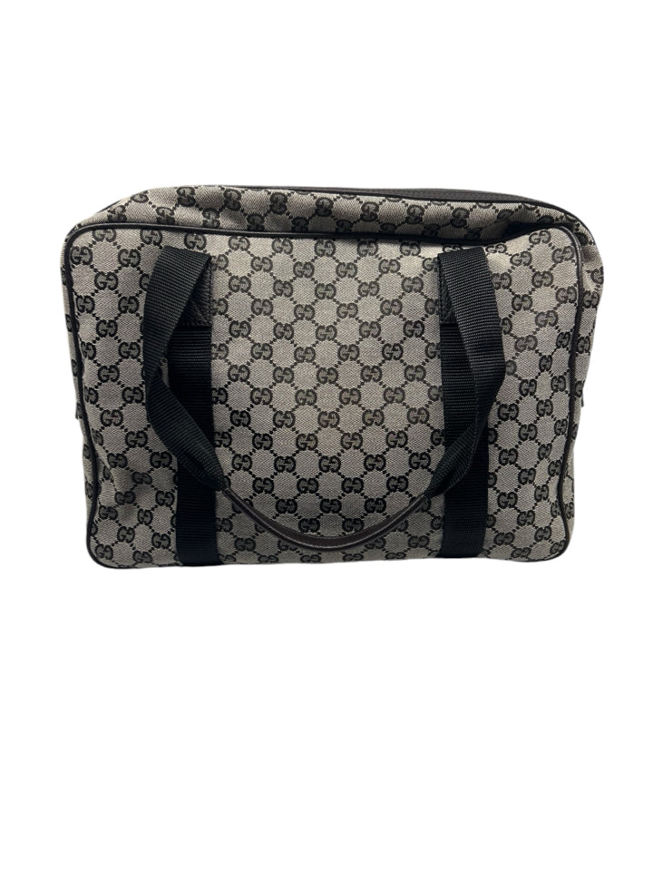 Authentic Gucci GG Canvas Laptop Bag for Women & Men - Luxury Designer Briefcase for Work, Travel & Business Meetings