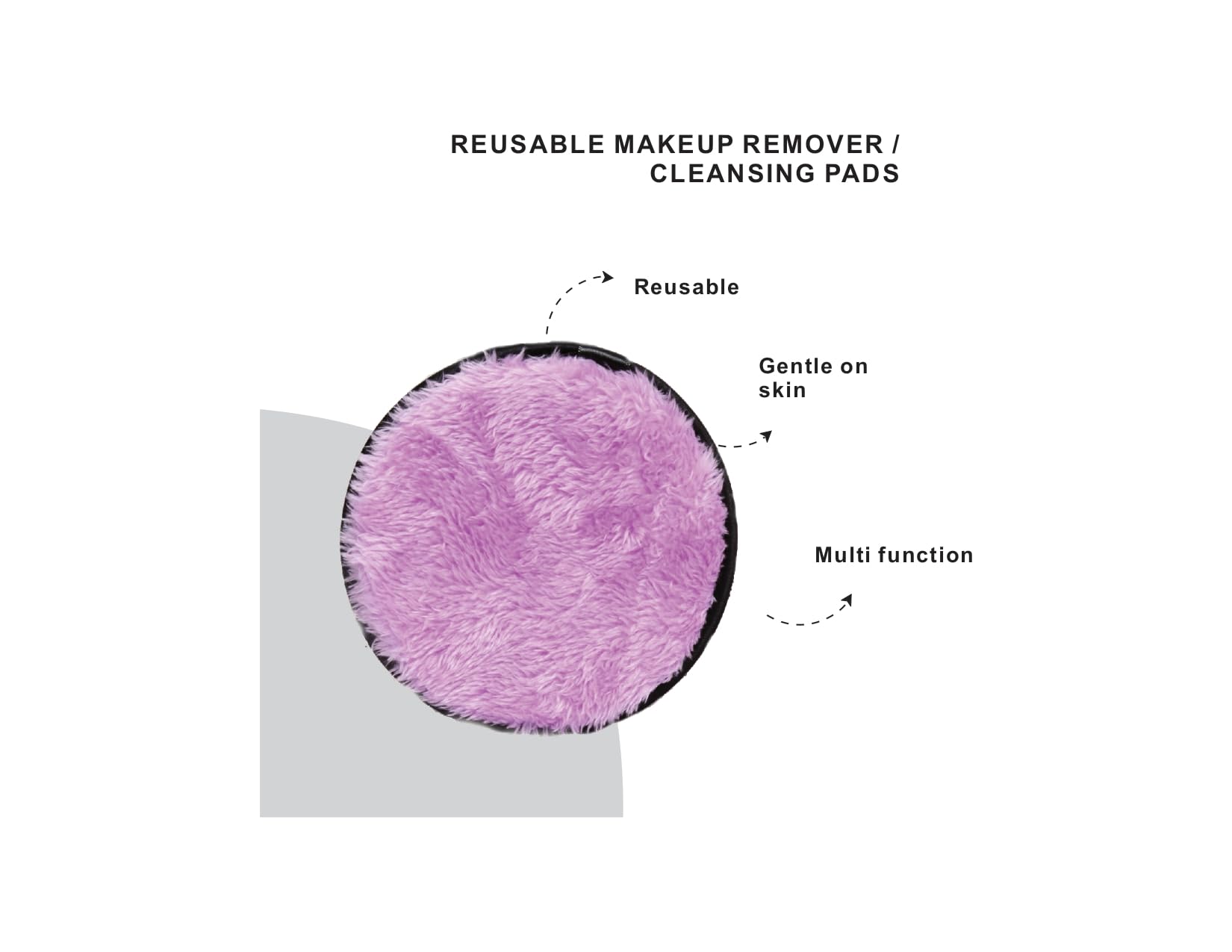 **SARRA Reusable Makeup Remover Pads - Gentle Cleansing Pads for Face & Eye Makeup | Hypoallergenic & Eco-Friendly for Oily, Dry & Sensitive Skin | 2-Pack | Perfect for Travel, Daily Skincare & Sustainable Beauty Routine**