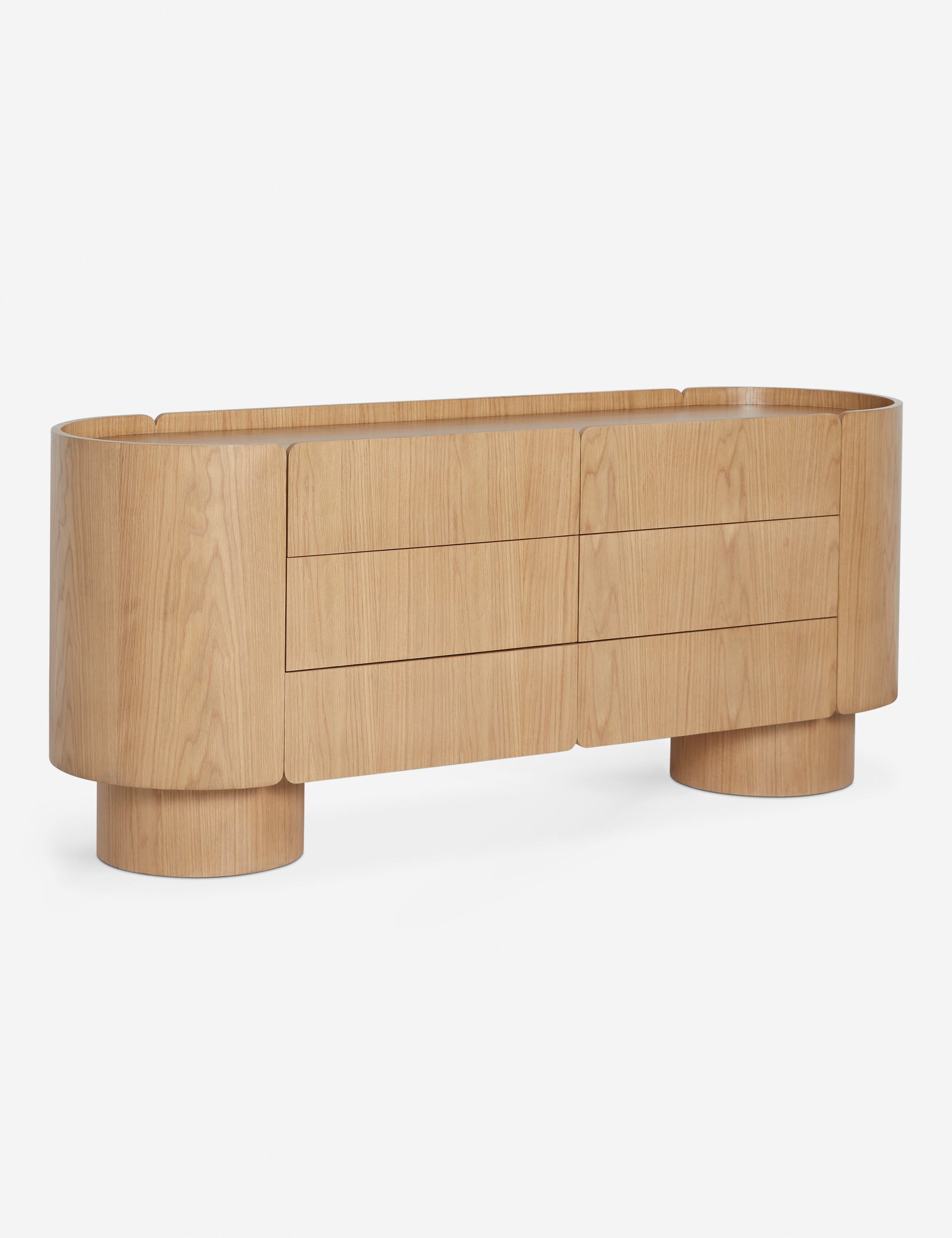 Raphael 6-Drawer Dresser - Solid Wood Bedroom Chest of Drawers for Clothes Storage | Perfect for Master Bedroom, Guest Room & Dorm Organization