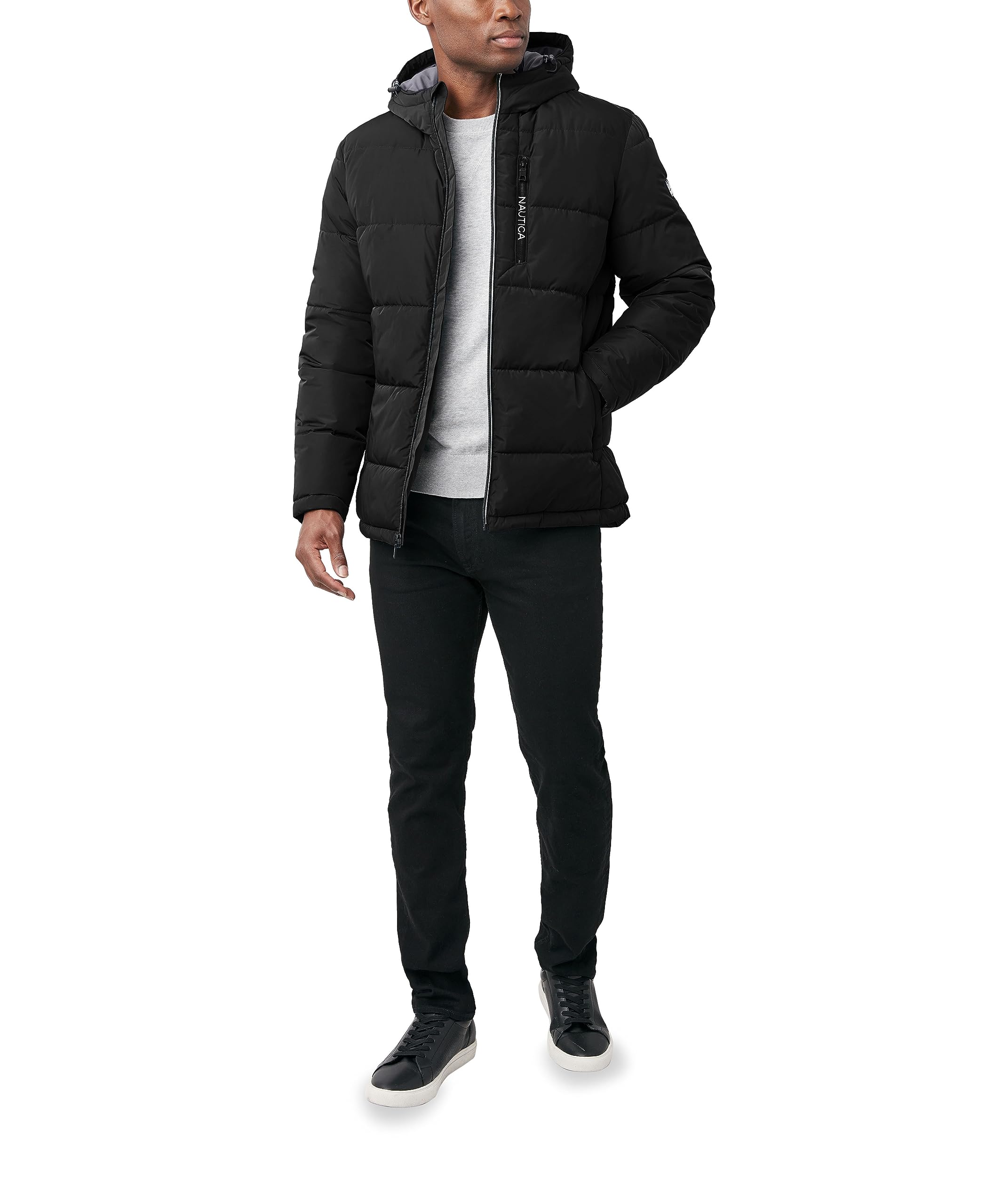 Nautica Men's Waterproof Windproof Hooded Parka Jacket - Winter Outerwear for Hiking, Camping & Outdoor Activities