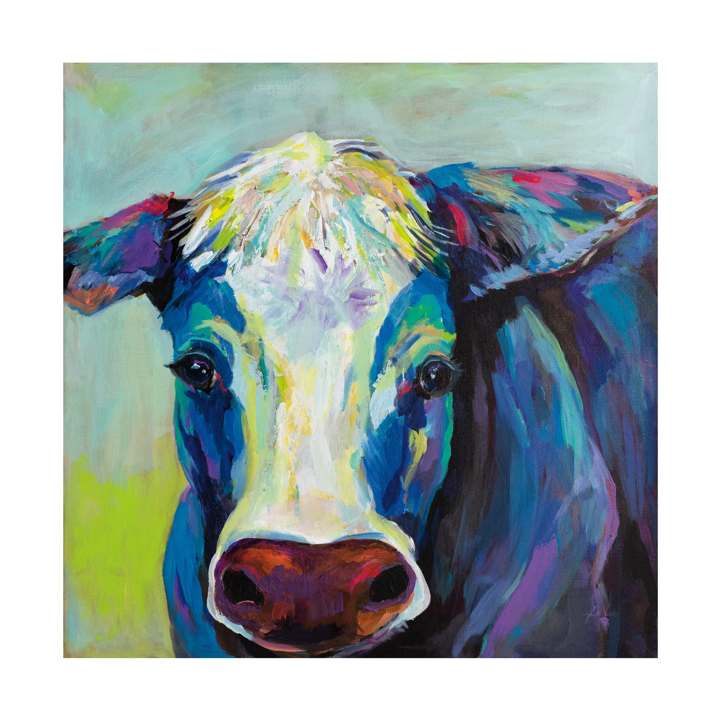 Trademark Fine Art 'Betsy' 18x18 Canvas Wall Art by Jeanette Vertentes - Perfect for Living Room, Bedroom & Office Decor