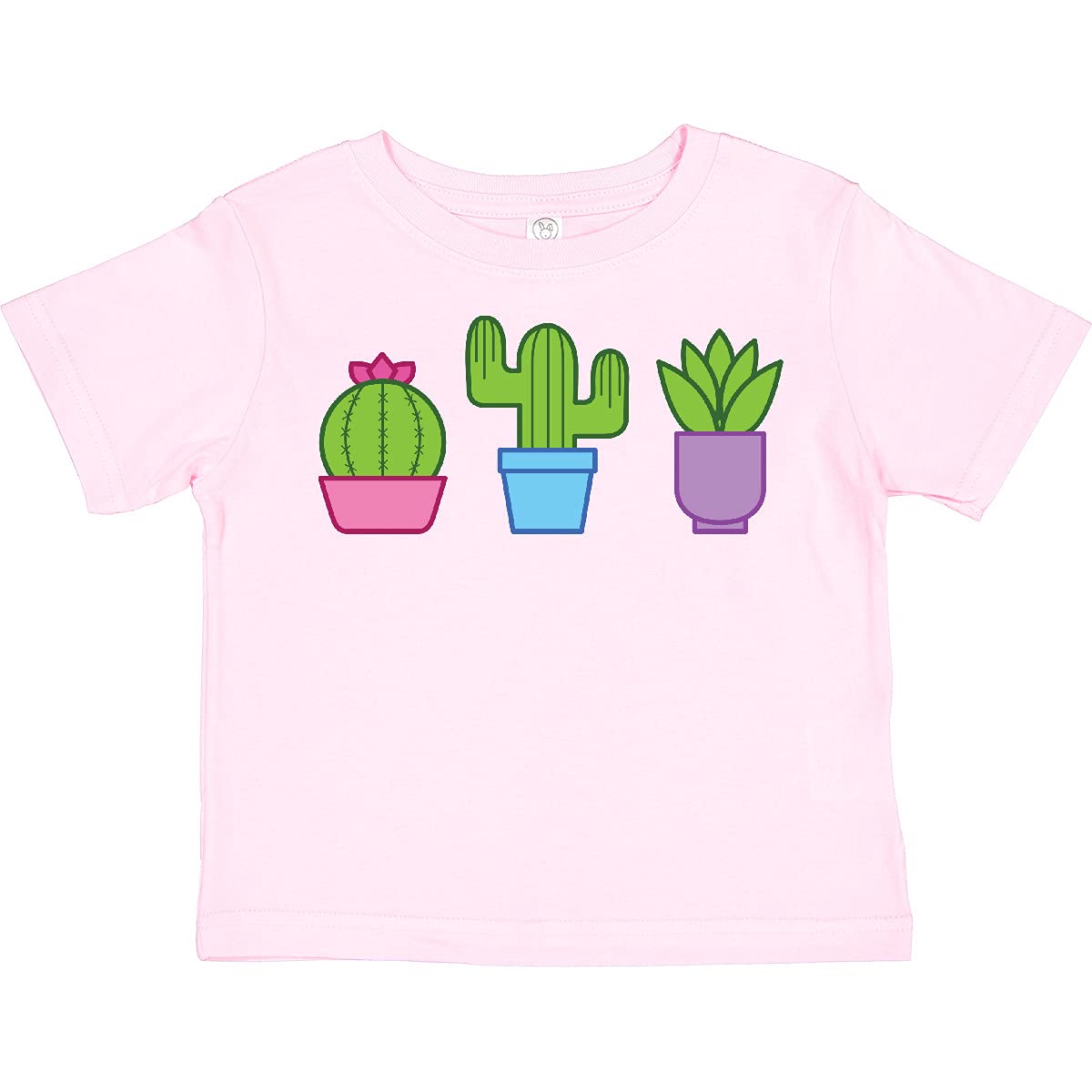 Inktastic Cute Cactus and Plants Toddler T-Shirt - Soft Cotton Tee for Boys & Girls - Perfect for Playdates, Daycare & Outdoor Adventures