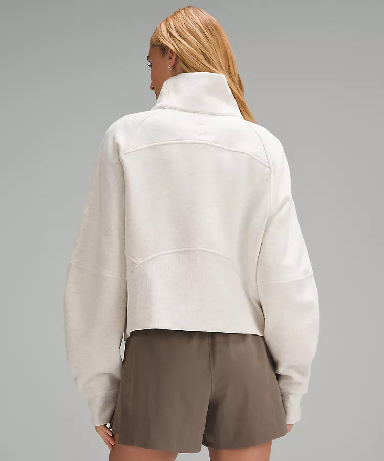 Lululemon Scuba Oversized Half-Zip Hoodie - Women's Fleece Pullover with Funnel Neck for Yoga, Running & Lounge Wear