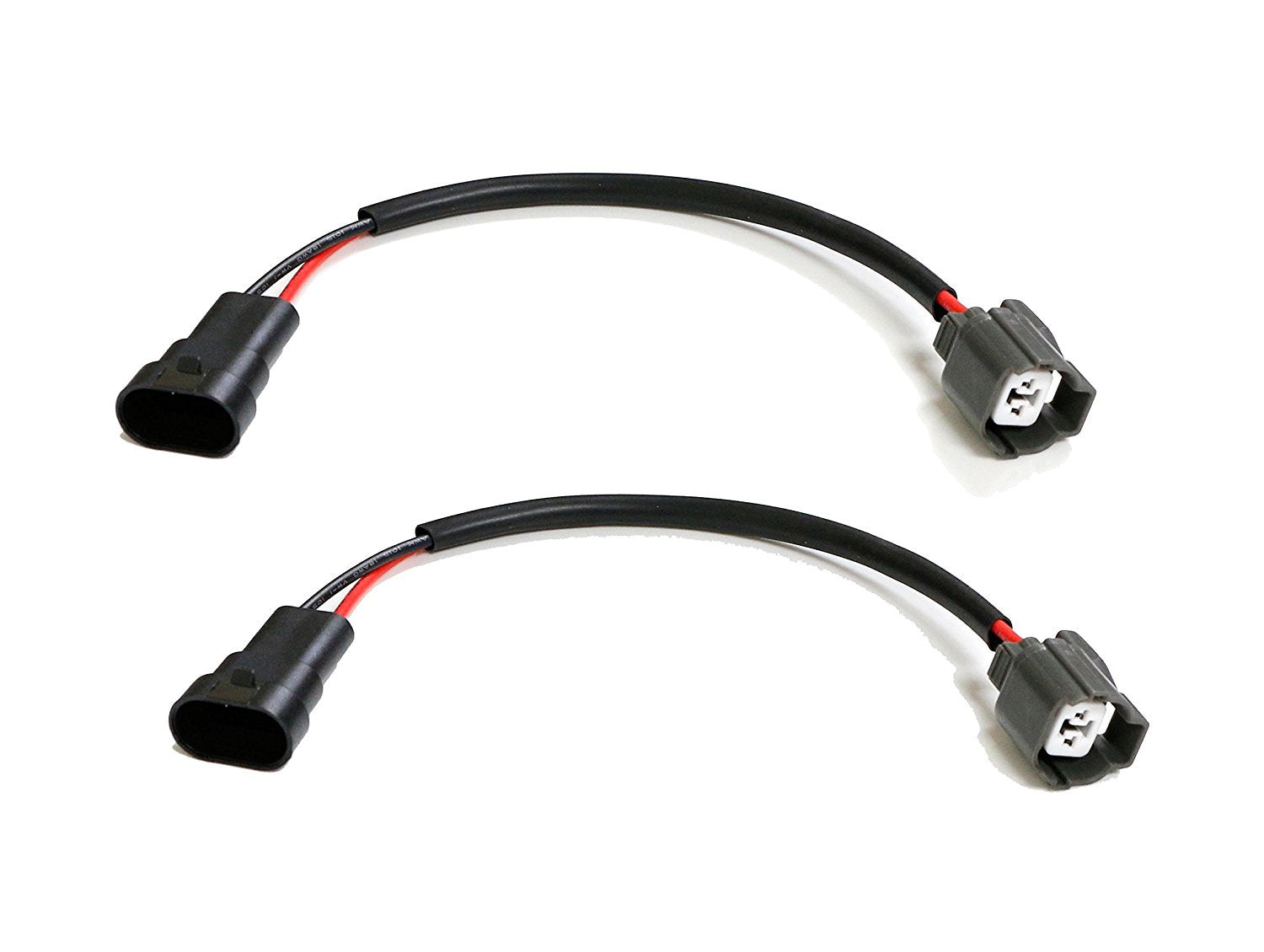 2-Pack 9005/9006 HID Ballast Power Cord Wires - Compatible with Acura, Honda, Mitsubishi, Mazda - OEM Replacement for Headlight Installation & Repair